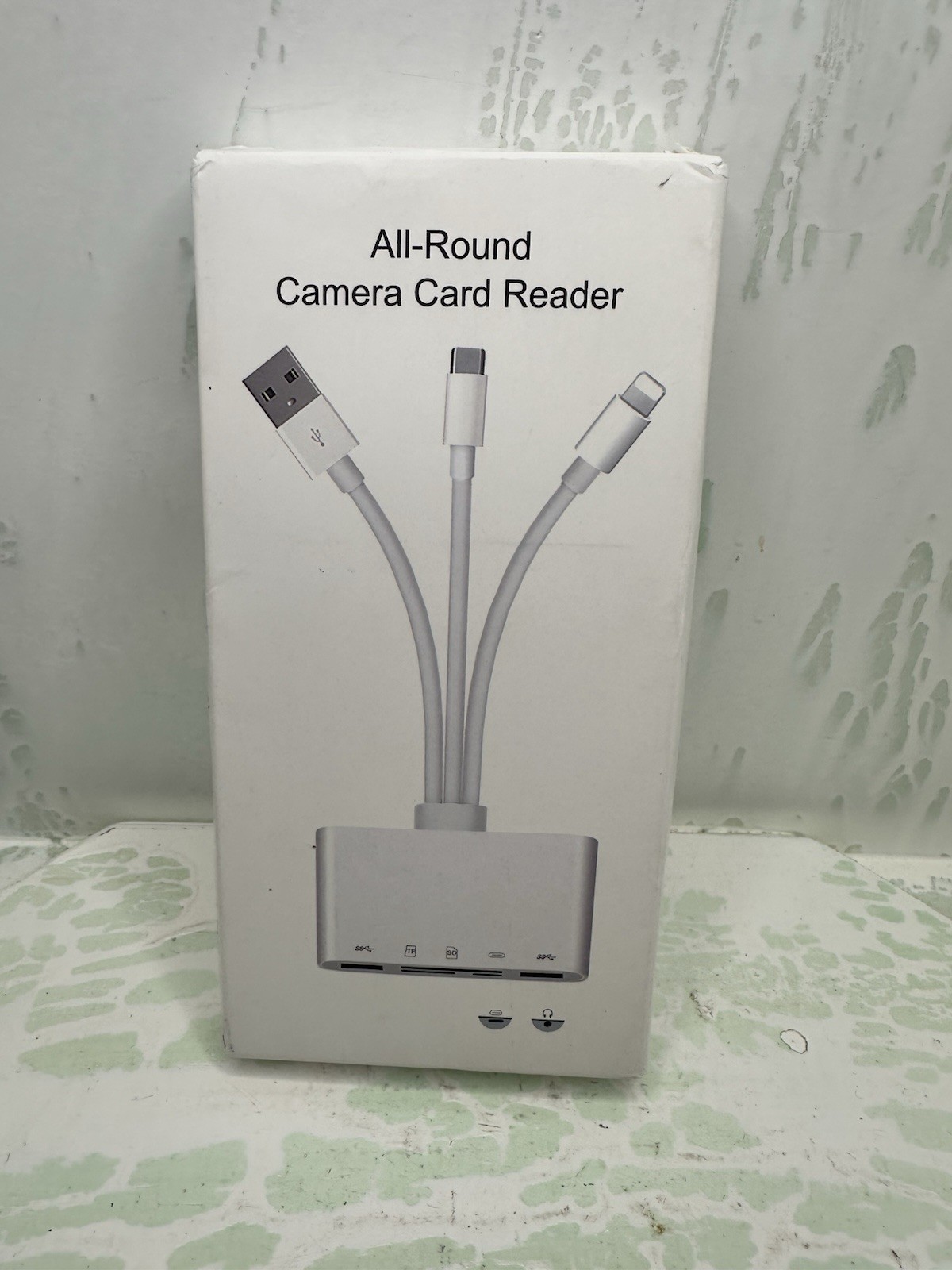 5-in-1 Multi-Function MEMORY CARD READER USB Adapter & SD Reader White New