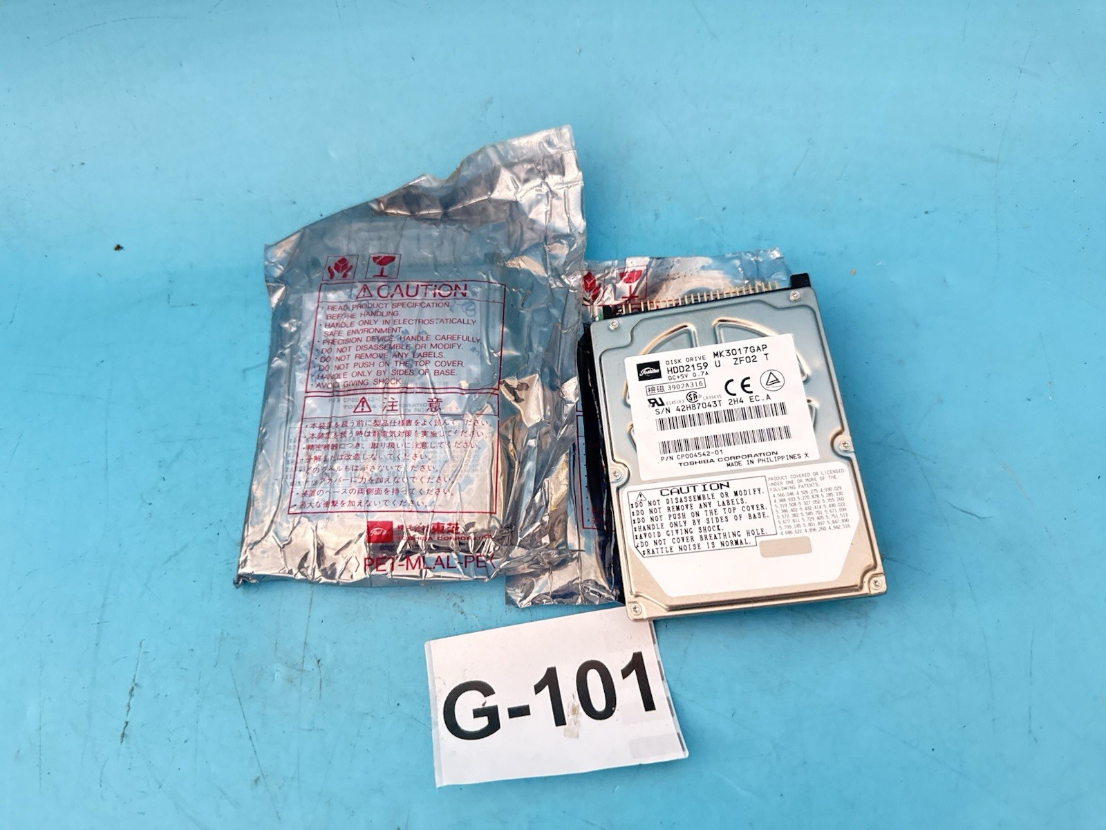 Lot of 2 Toshiba MK3017GAP 30GB 2.5” IDE PATA 44-Pin Laptop Hard Drives HDD2159
