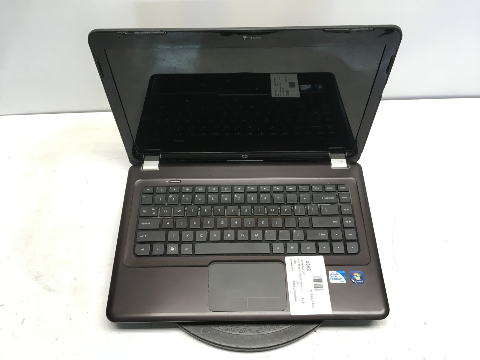 HP Pavilion DV5T-2000 Intel Pentium P6000 1.87GHz 4 GB NO HDD No Batt