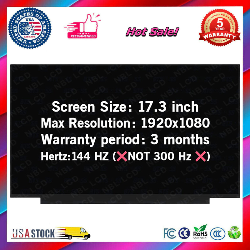 NonTouch Screen LCD B173HAN04.0 B173HAN04.9 B173HAN04.4 N173HCE-G33 NV173FHM-N44