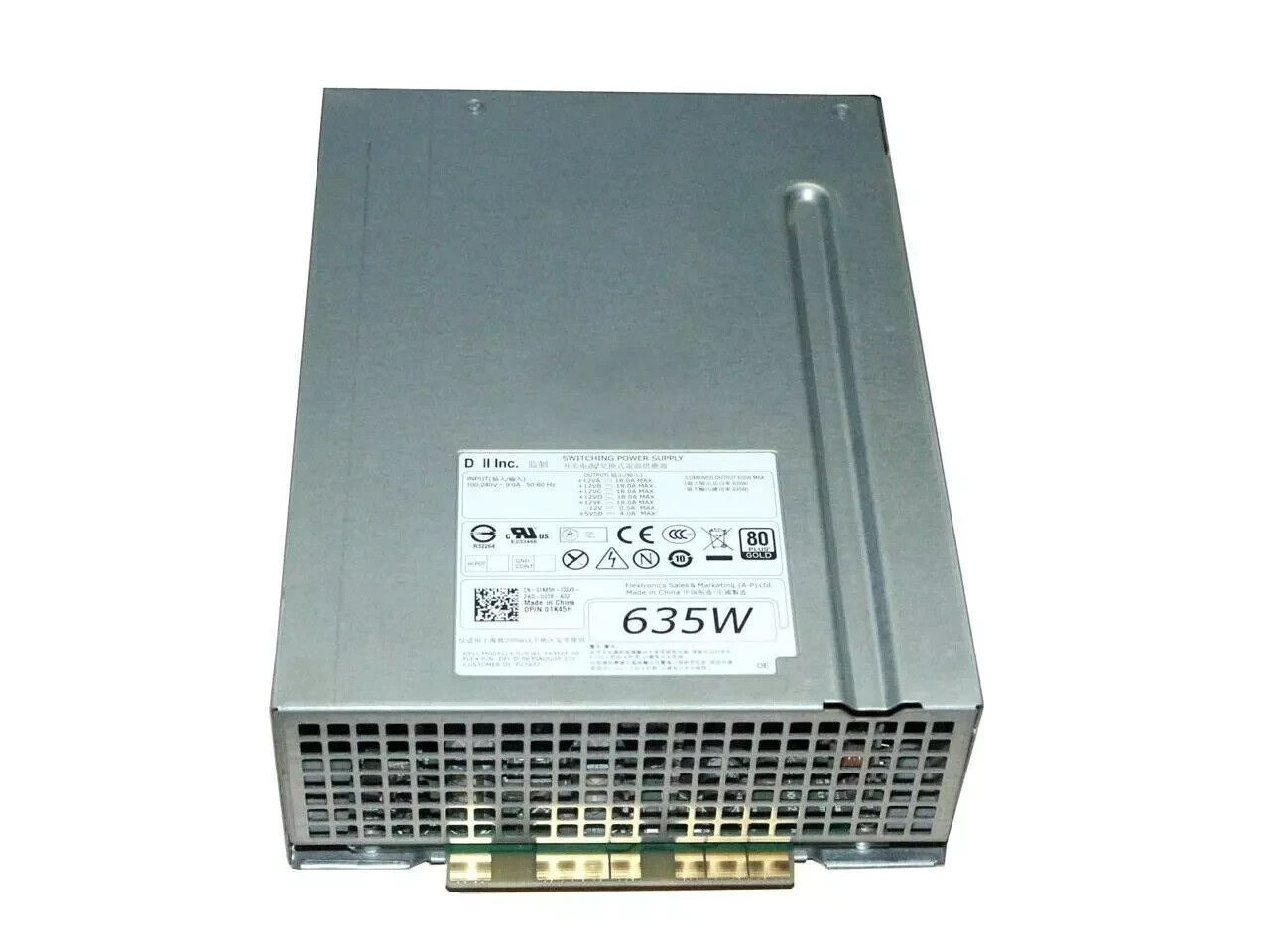 Dell NVC7F Precision T3600 Power Supply 635W D635EF-00 CN-0NVC7F 0NVC7F TESTED
