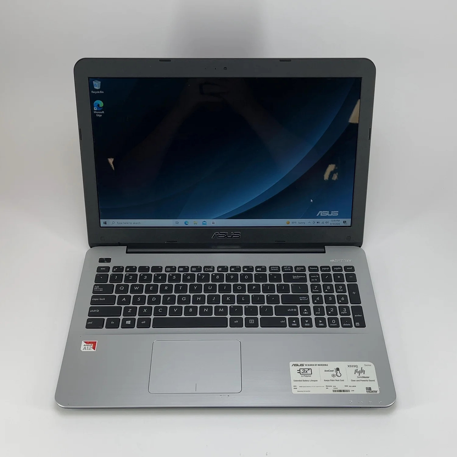 Asus X555Q X555Q 15.6" A12 2.5GHz 8GB RAM 128GB SSD