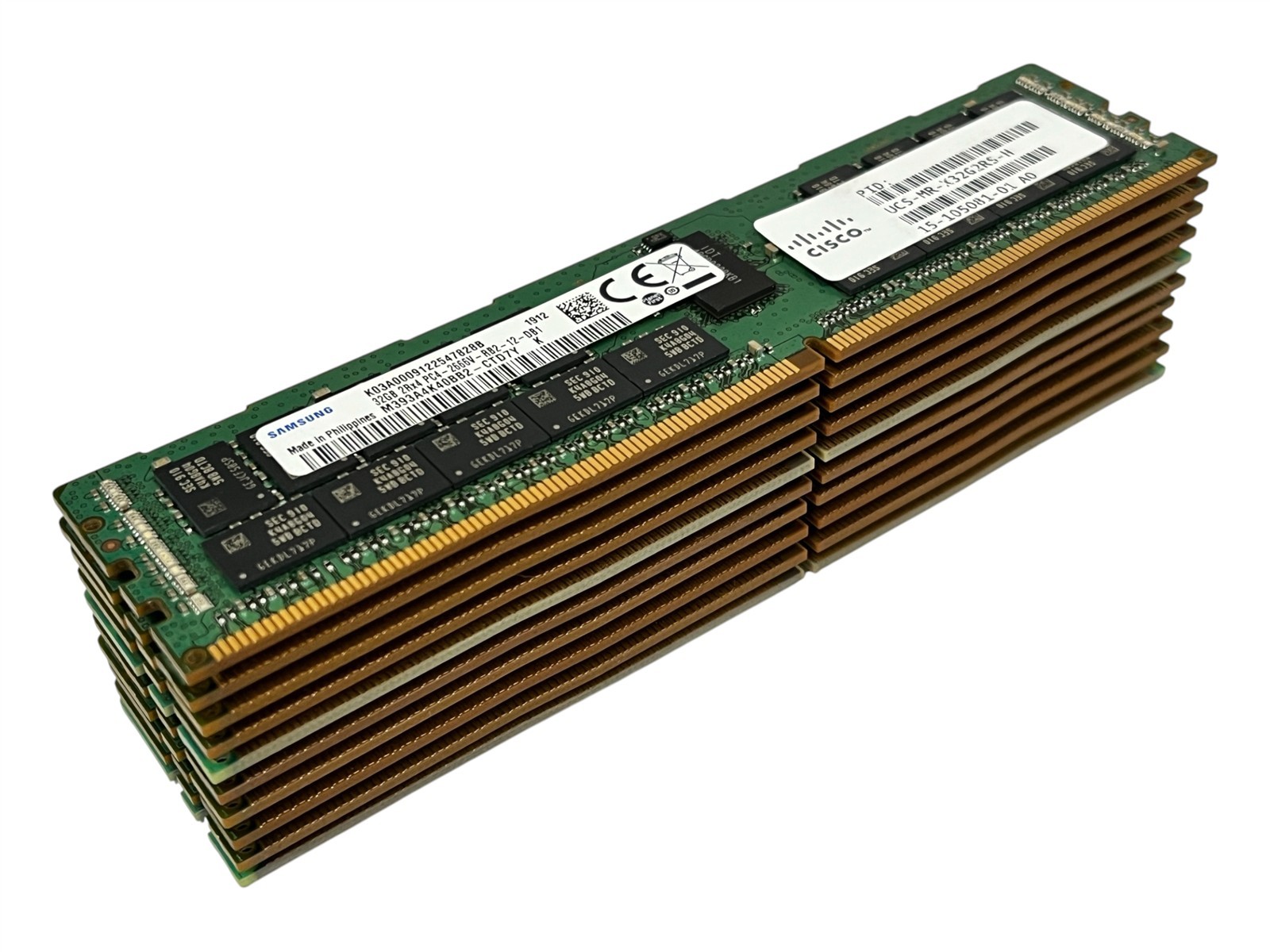 LOT 10: Samsung M393A4K40BB2-CTD7Y 32GB 2Rx4 PC4-2666V DDR4 ECC RDIMM Server RAM