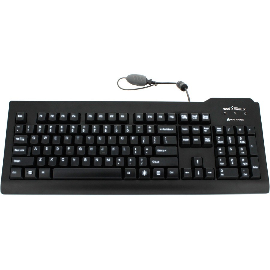 Seal Shield Silver Seal Glow Keyboard Black