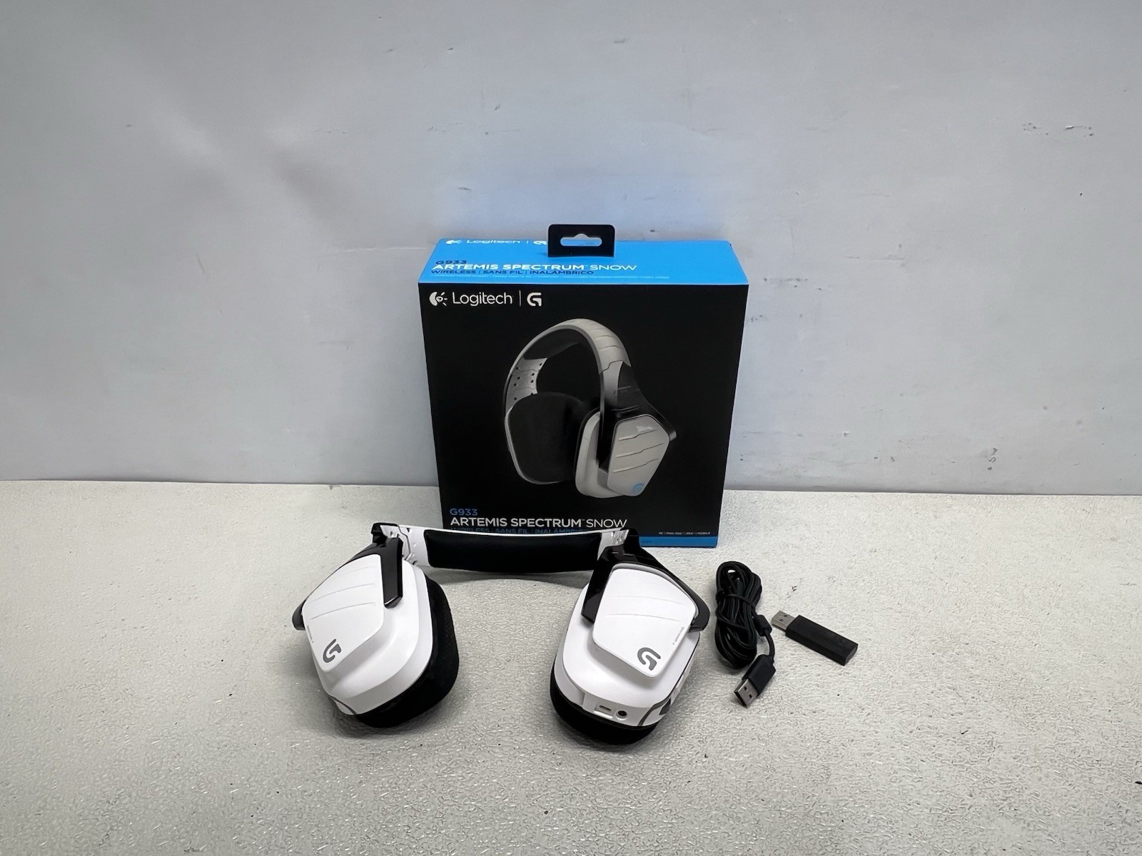 Logitech - G933 Artemis Spectrum Gaming Headset - White -