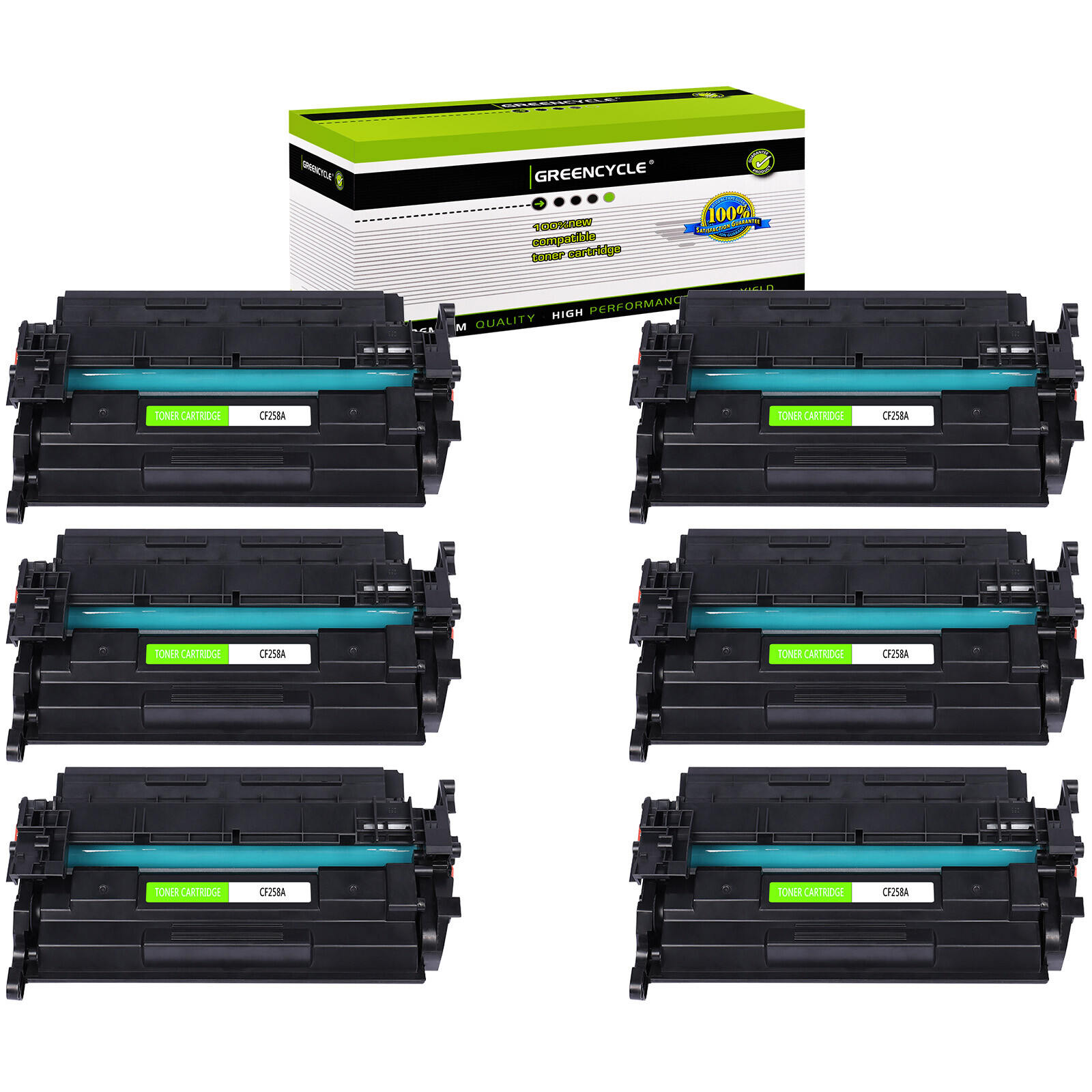 6X CF258A Toner Cartridge Fits for HP 58A LaserJet Pro MFP M428 M428dw【NEW Chip】
