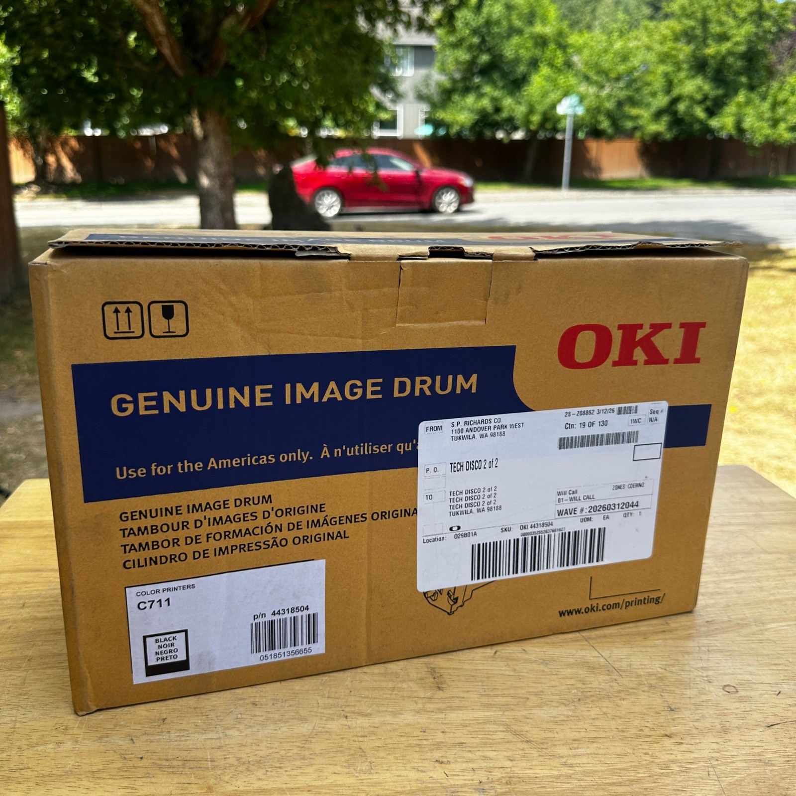 OKI Genuine Black Image Drum 44318504 for C711 Color Printer
