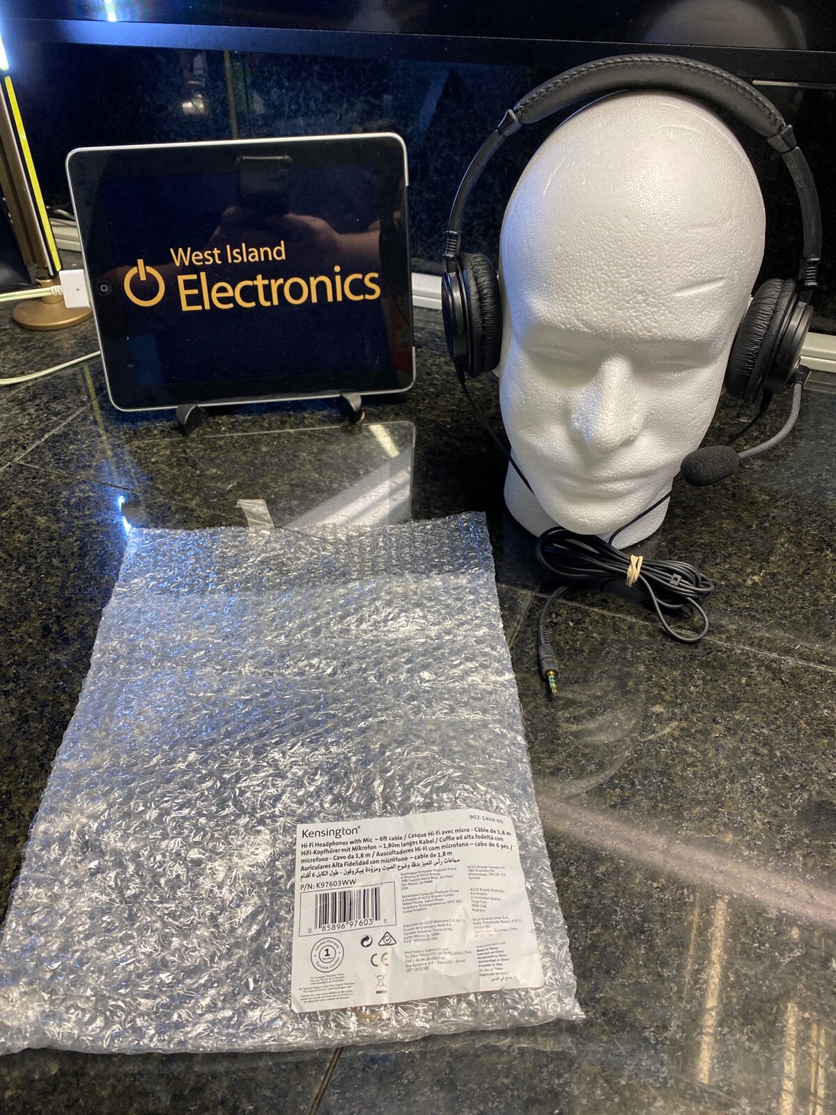 Kensington K97603WW Hi-Fi Headphones Headset Hi Fi w Mic
