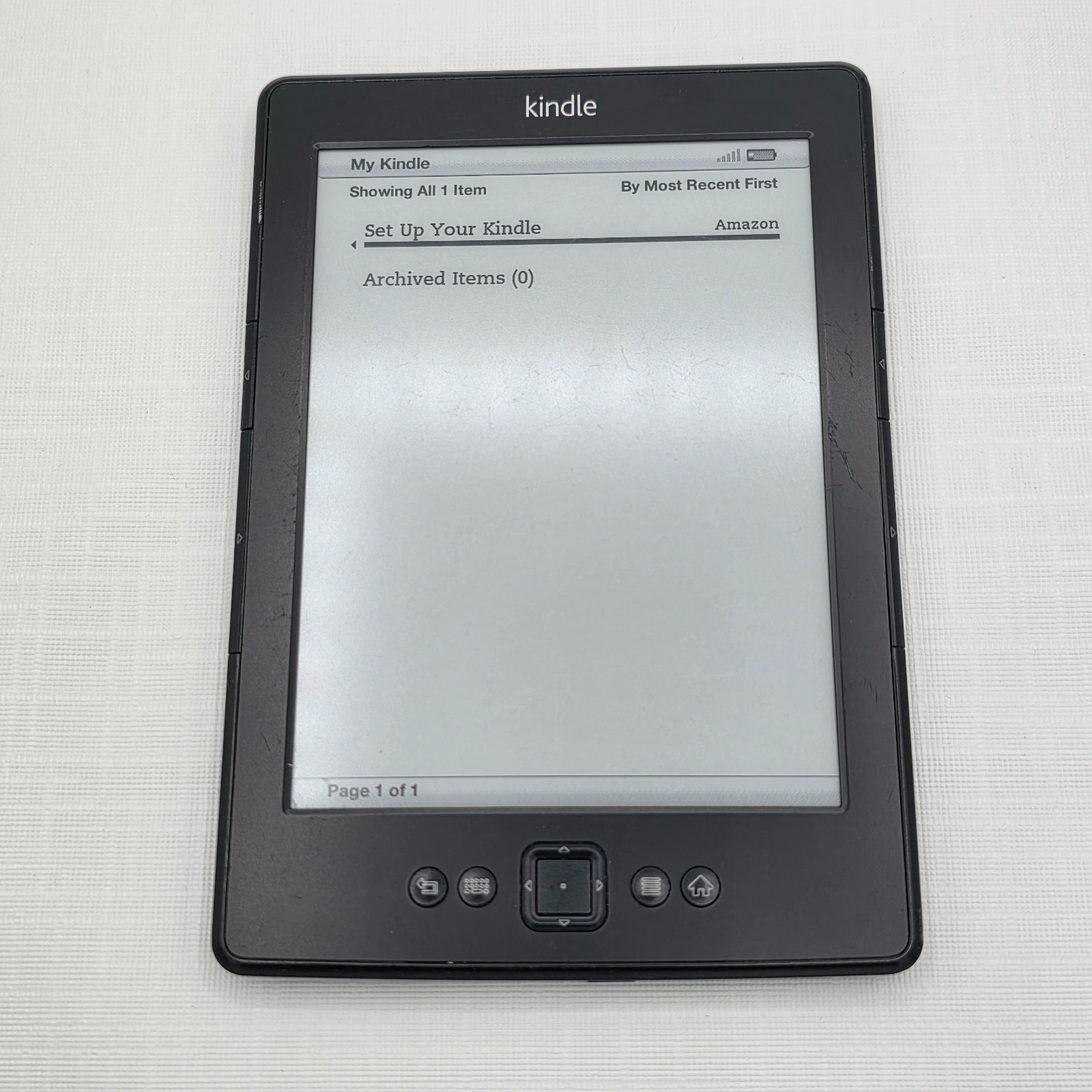 Amazon Kindle 4th Generation Gen 2GB Black Tablet e-book Reader (D01100)