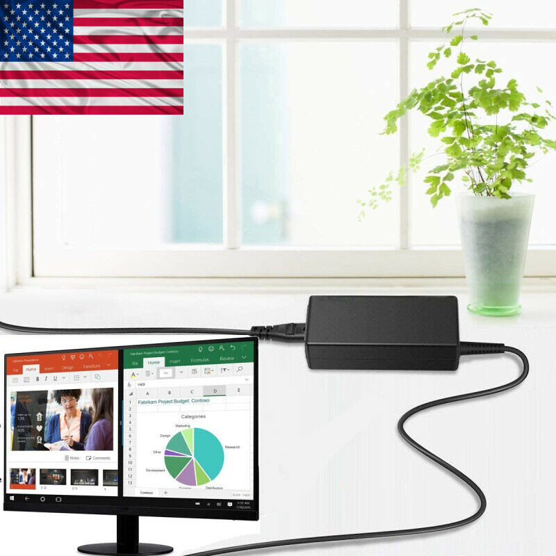 19V Adapter LCD Monitor Charger for Asus 22'' 23'' 24'' 27'' Charger Power Cord