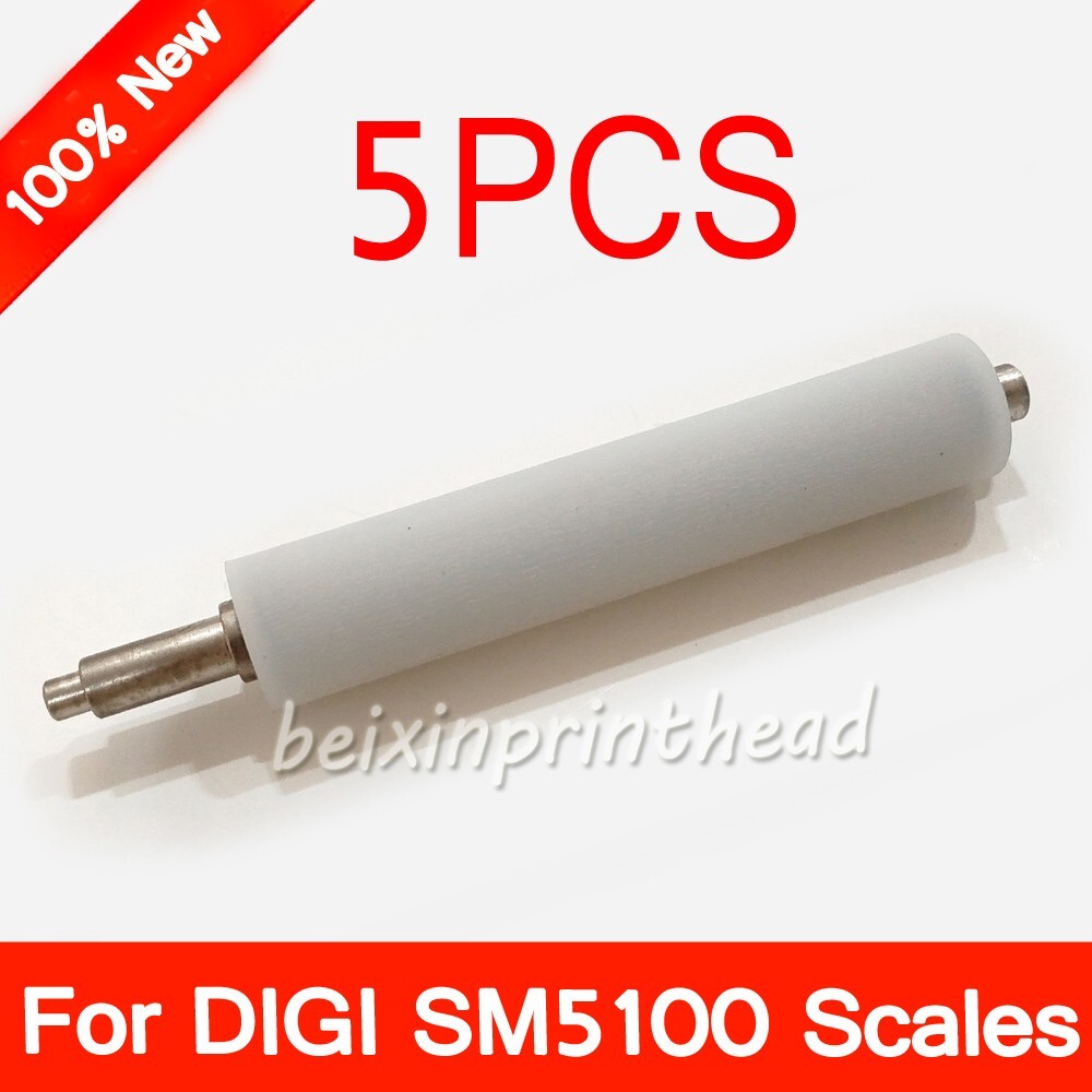 5pcs New Platen Rubber Roller For DIGI SM5100 Liner Label Balance Scales