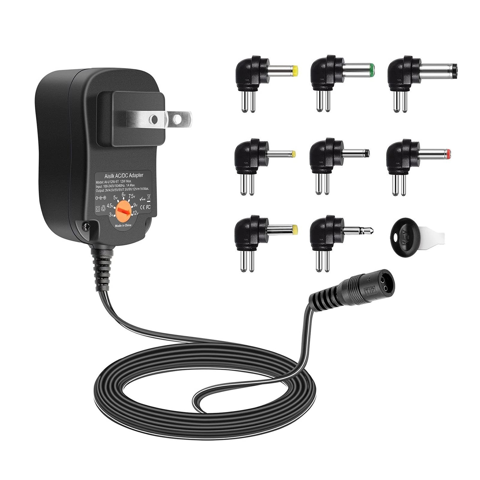 12W Universal AC DC Power Adapter 3V12V 1000mA 1A Switching Charger