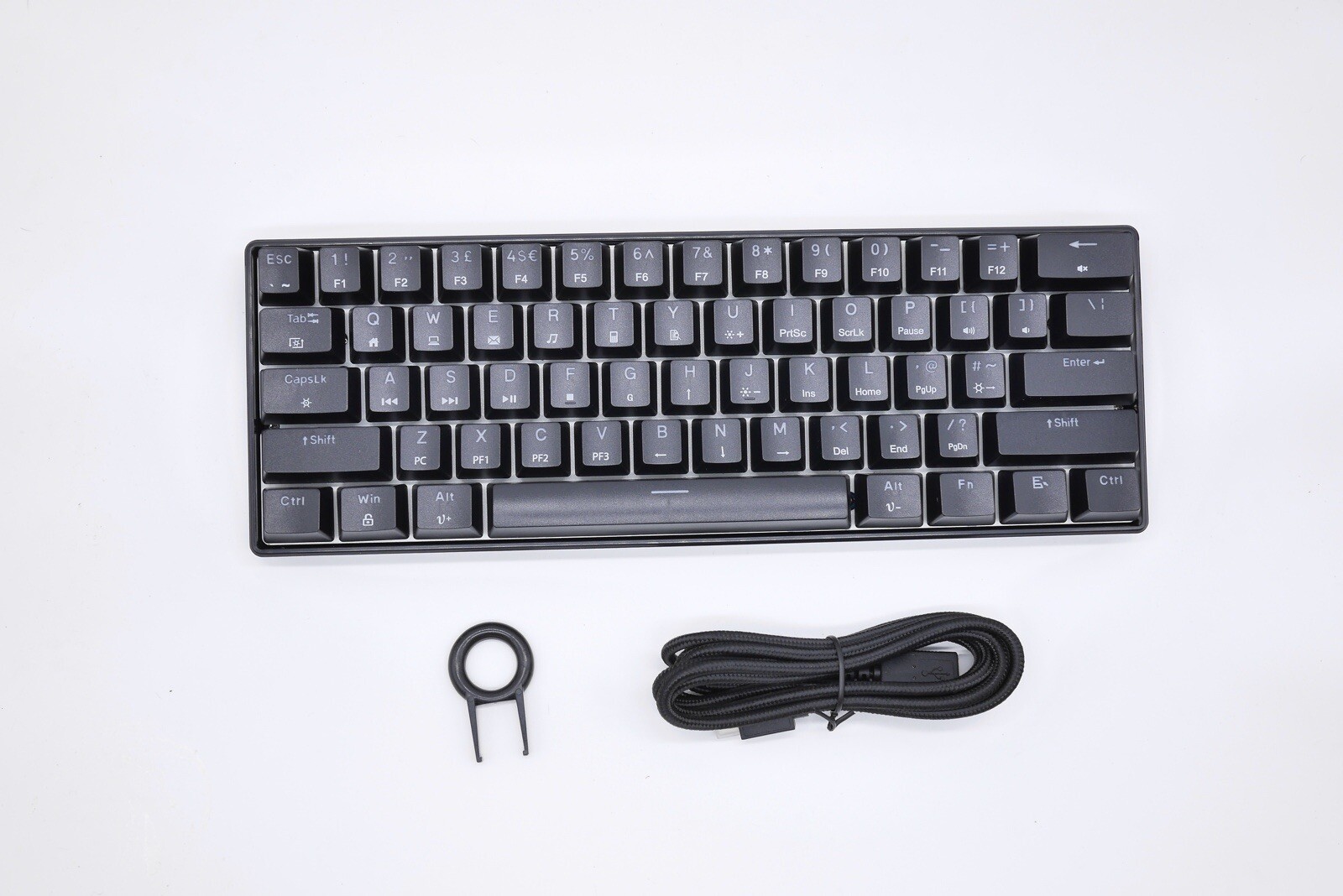 Gaming Keyboard 60% PC Rgb Valorant Cs2 Gateron Brown switch Cherry Ships in USA