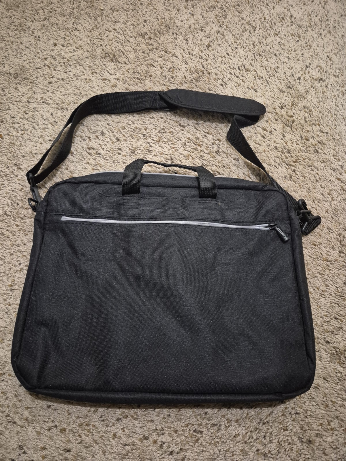 Slim 15.6" Laptop Messenger Bag Black Shoulder Carrying Case Travel Briefcase