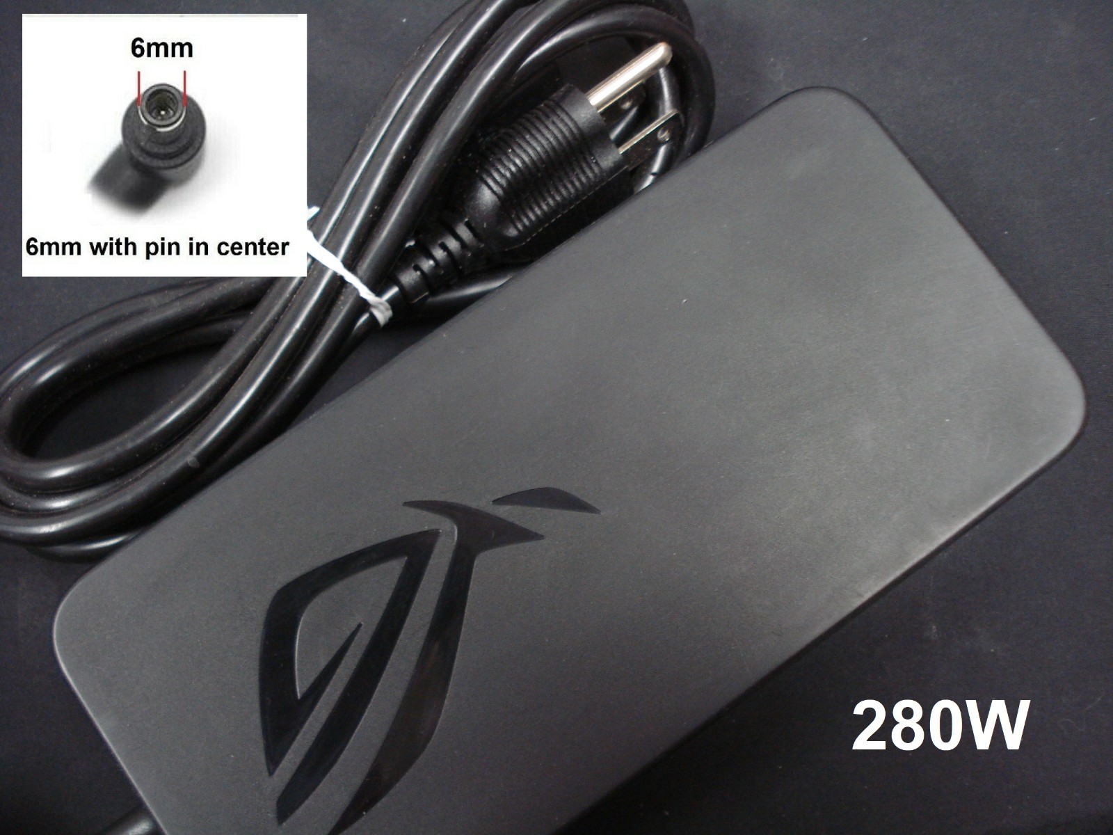 Genuine OEM 280W ADP-280BB B Charger for ASUS WS75/WS65/WS66/GS65/GS75 6mm