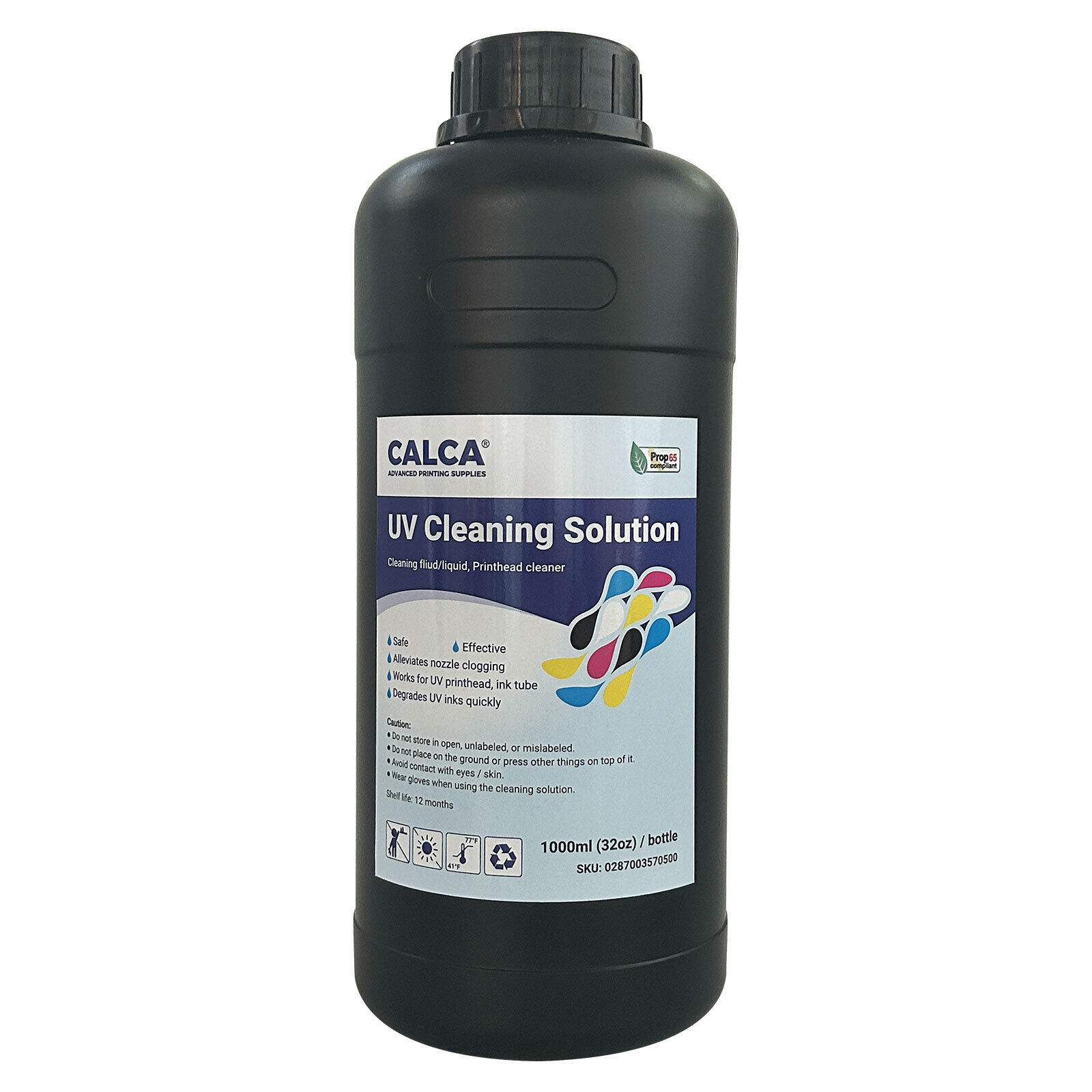 CALCA UV DTF Cleaning Liquid for Epson Printheads, 32 oz Bottle of 1000ml