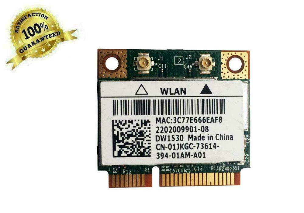 Dell DW1530 Optiplex 7010 9010 Wifi Card Half-Height Mini-PCI 802.11abgn 1JKGC