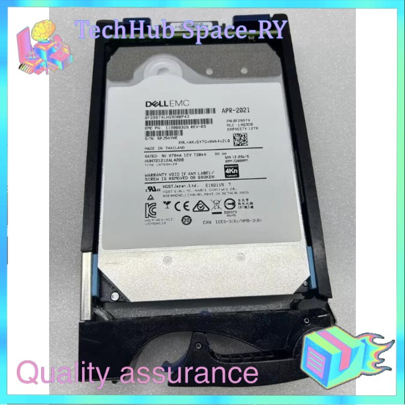 New EMC D4-VS07-12000 005053214 005053215 12Gb NL SAS 12TB Hard Drive