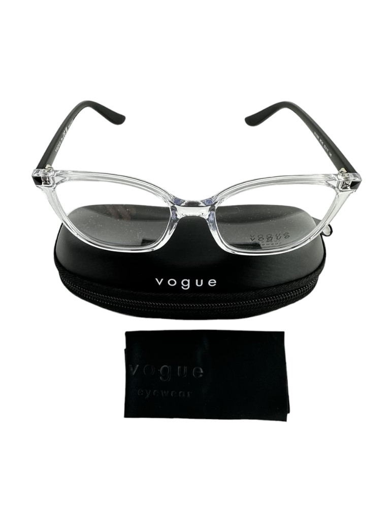Vogue Eyewear NEW Transparent & Black Eyeglasses 52-17-140 Fashion Frames VO5356