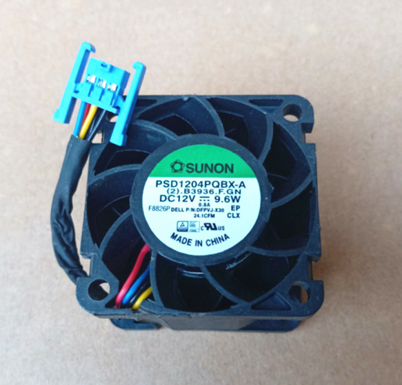 1pcs Sunon 4028 4cm PSD1204PQBX-A DC12V 9.6W 0.8A 4-pin ball bearing server fan