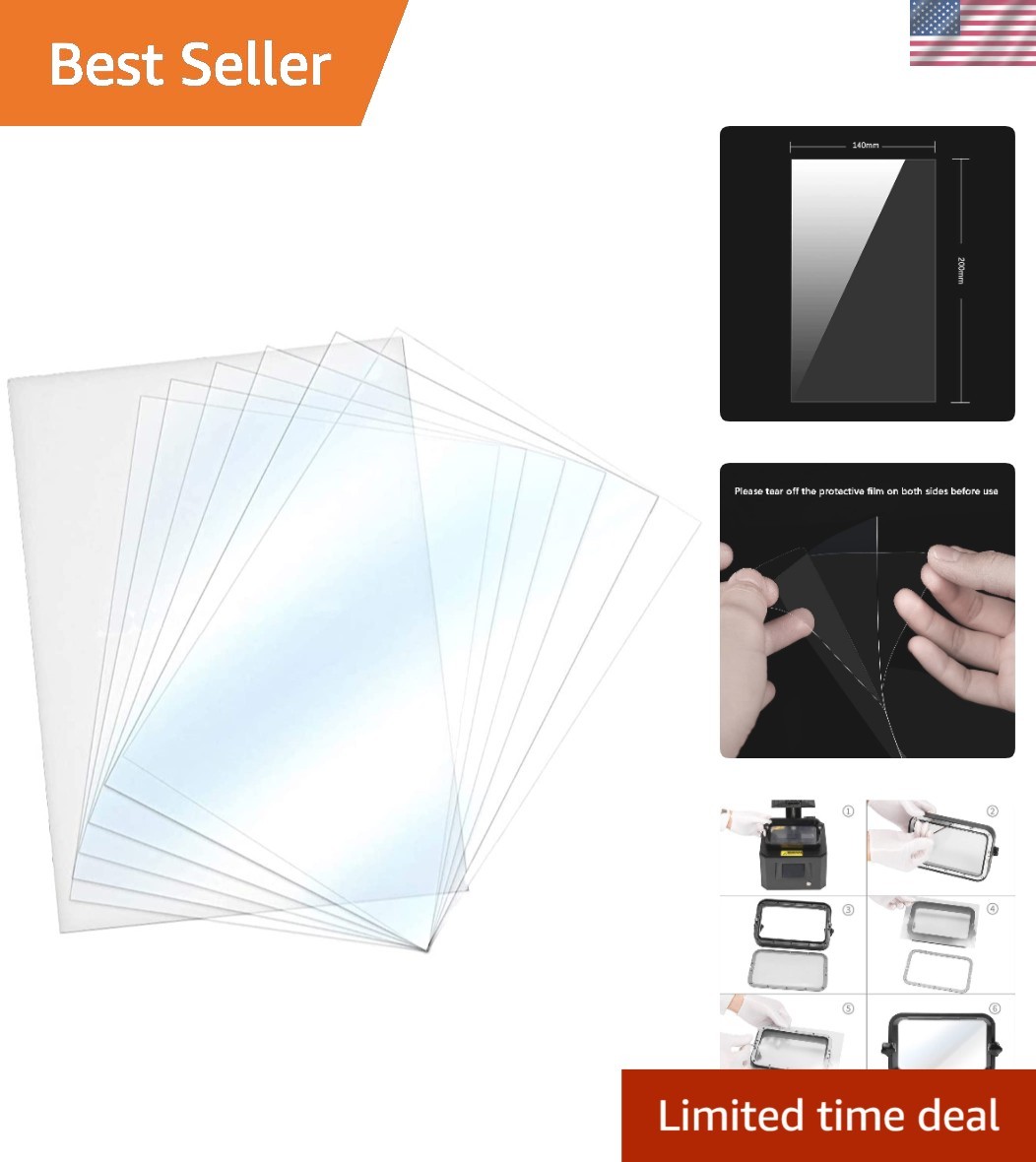 High-Performance 6PCS FEP Film 200x140mm – Durable and Temperature Resistant