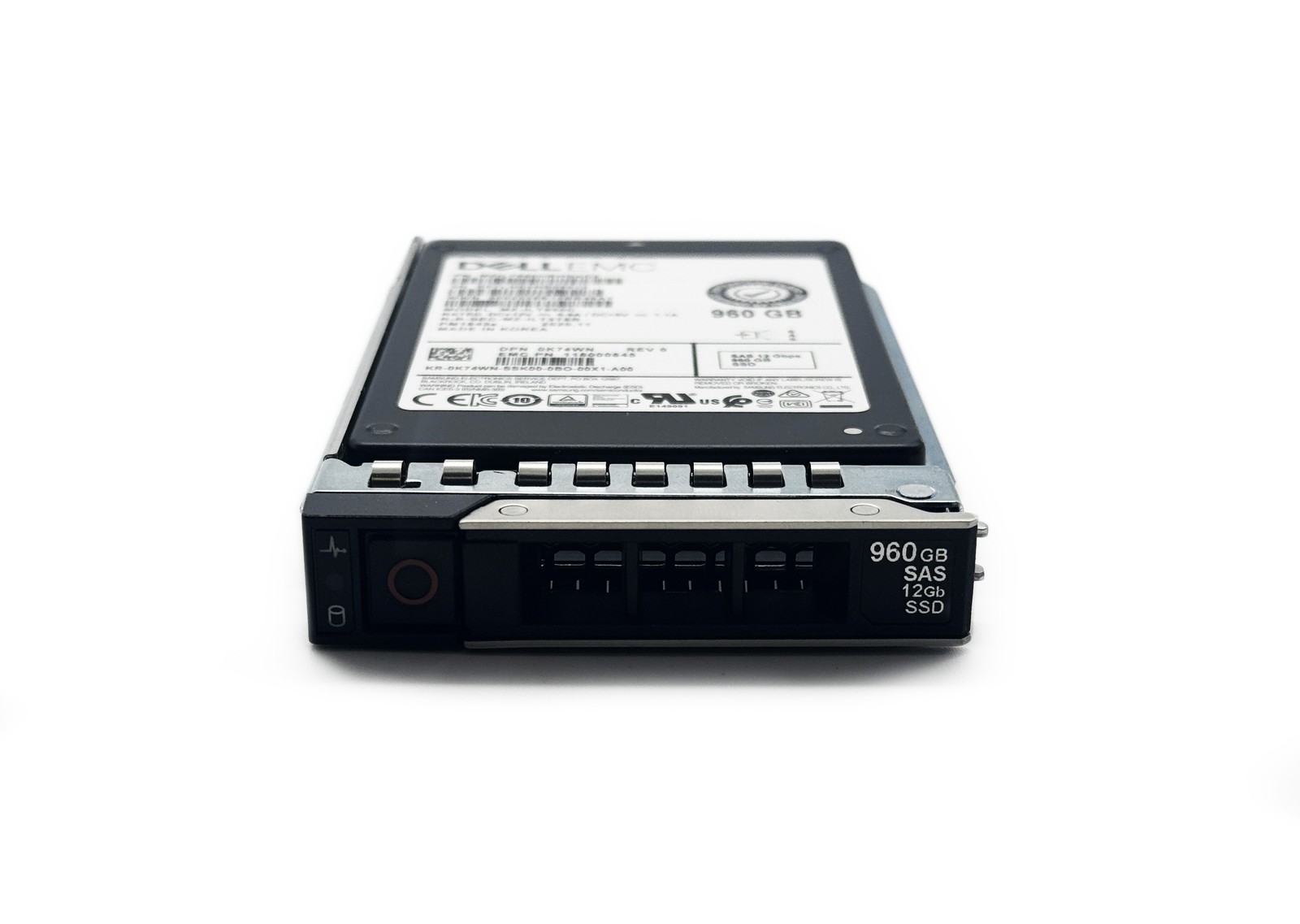 Dell K74WN 960GB SAS 12GBPS 2.5" SSD MZILT960HBHQAD3 MZ-ILT960C w/Caddy