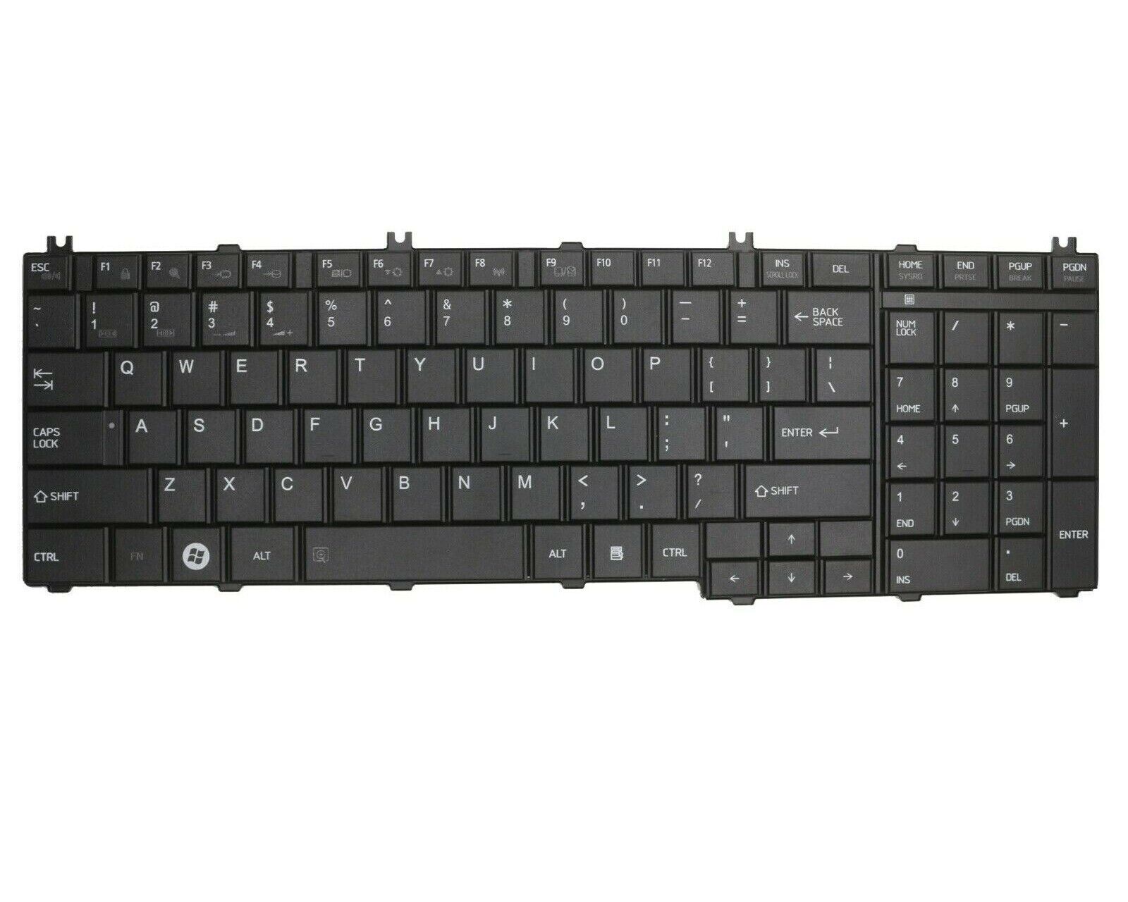 US Black Keyboard for Toshiba PN: A000076070