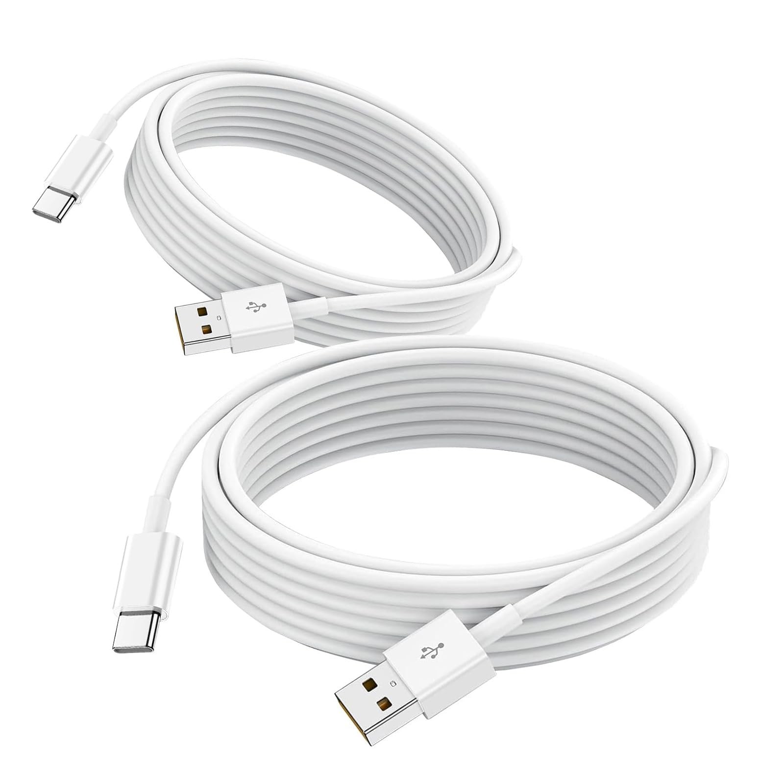 2 Pack Car Carplay Cable for iPhone 17 Air/15/16 16e 17e 15 Pro 3 Feet, White 