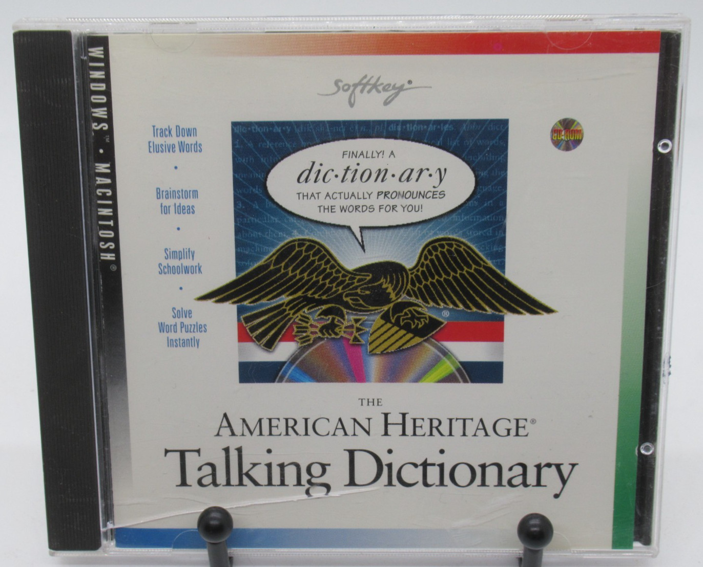 THE AMERICAN HERITAGE TALKING DICTIONARY PC CD-ROM SOFTWARE FOR WIN/MAC, SOFTKEY