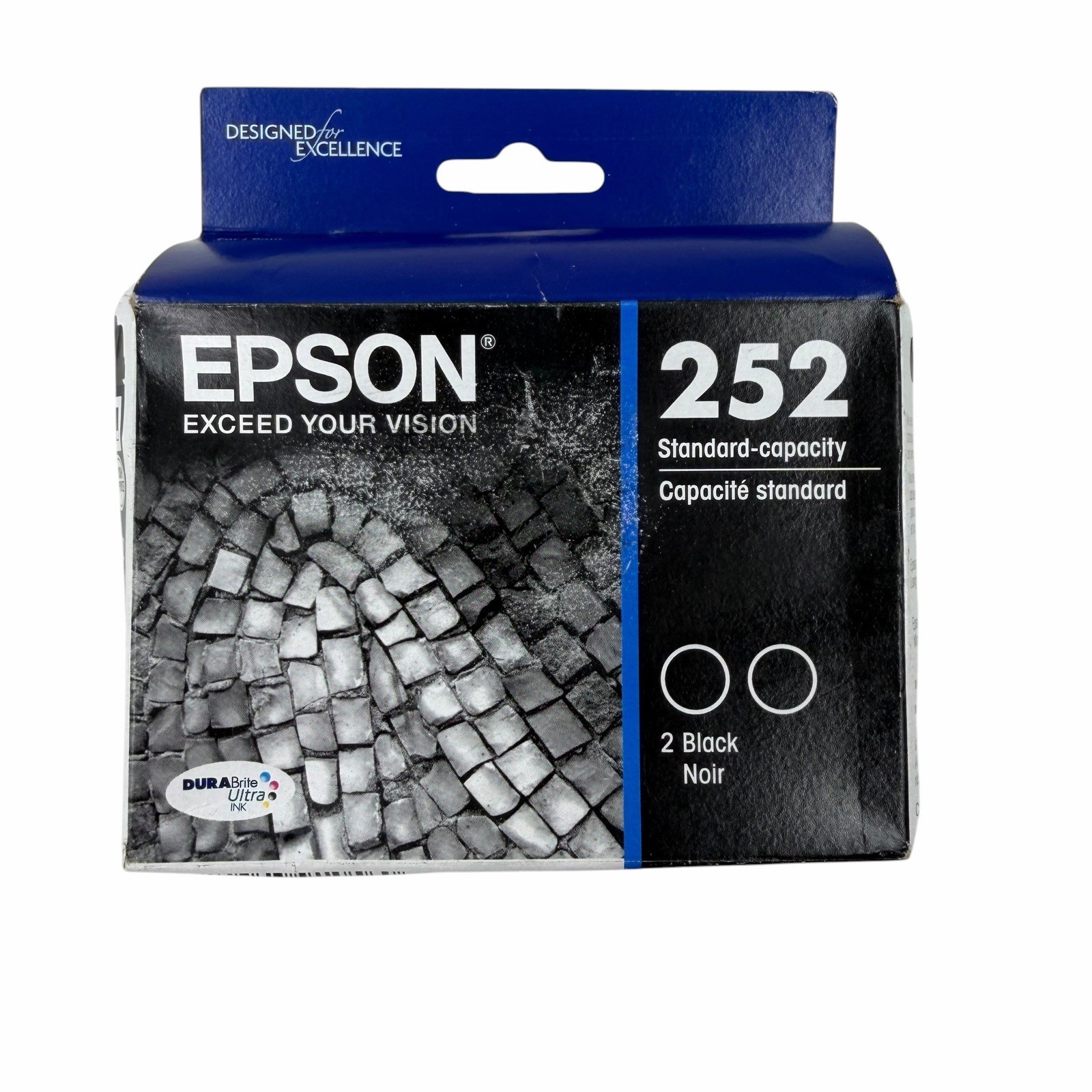 Genuine Epson 252 Black Ink Cartridge Twin Pack T252120-D2 Exp 02/2026 SEALEDBOX