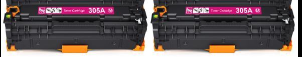 2PK CE413A 305A Magenta Toner For HP LaserJet Pro 400 color M451dn M475dn