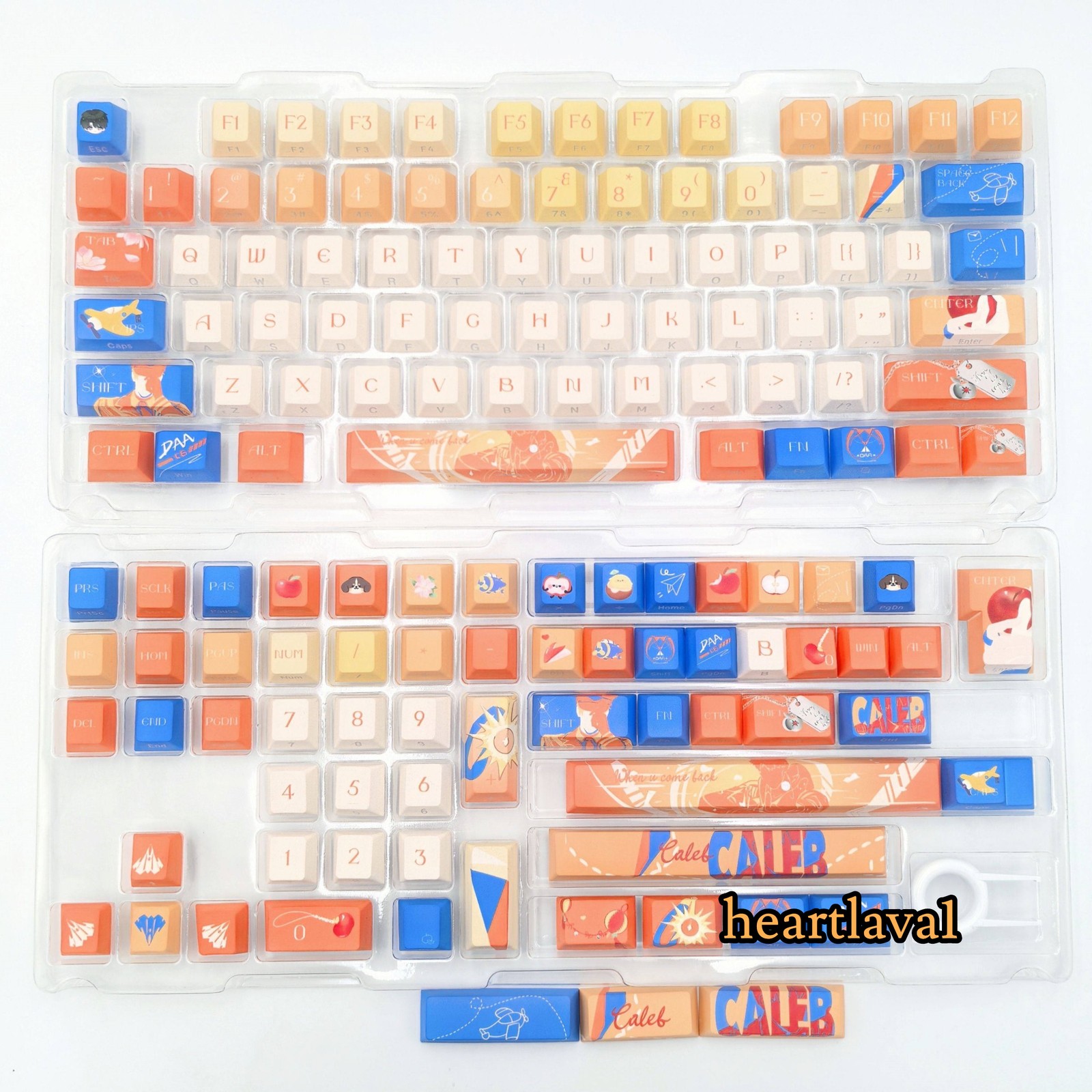 Love and Deepspace Caleb 140 Keys Cap PBT Keycaps Set for MX Mechanical Keyboard