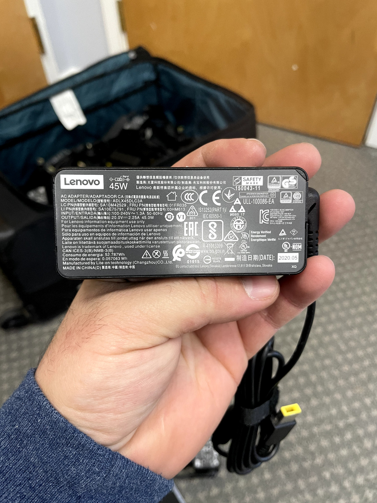 20X OEM 45W Charger Thinkpad T460 T470 T540P E531 E570 E560 L440 L460 ADLX45NCC3