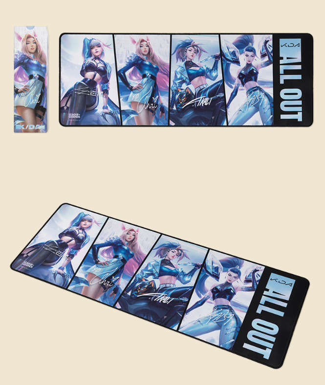League of Legends LOL K/DA KDA All Out XL Art Edition Desk Mat MousePad Official
