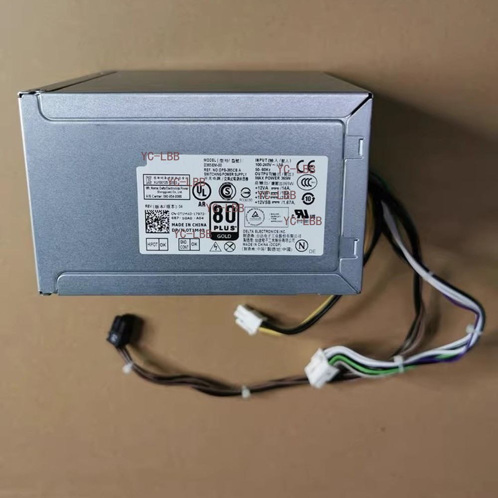 Kiligeary 365W Power Supply D365EM-00 HU365EM-00 DPS-365 for Dell 3020 7020 9020