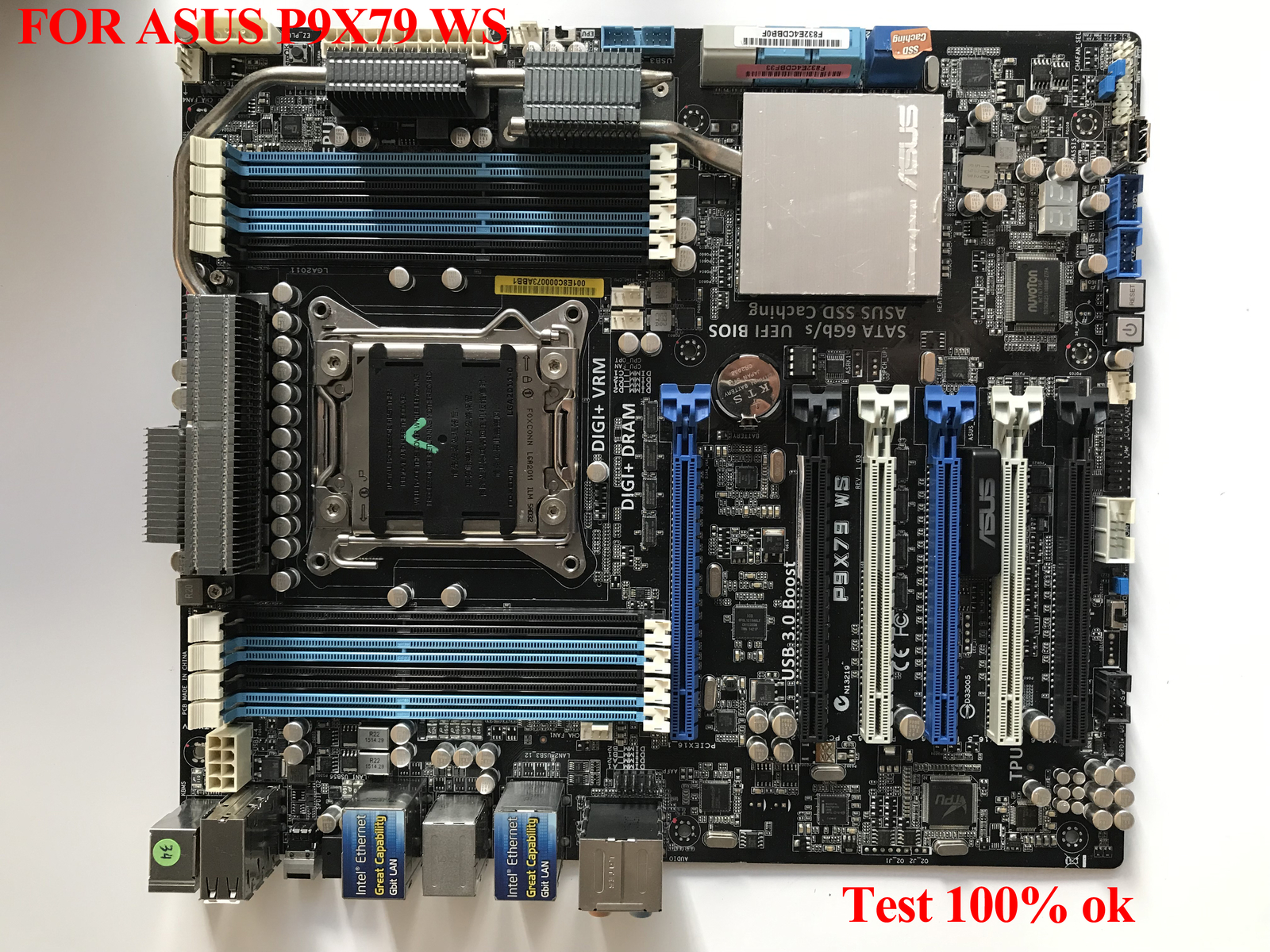 For ASUS P9X79 WS X79 Desktop Workstation 2011-Pin 2650/I7-3930K CPU X79 64GB