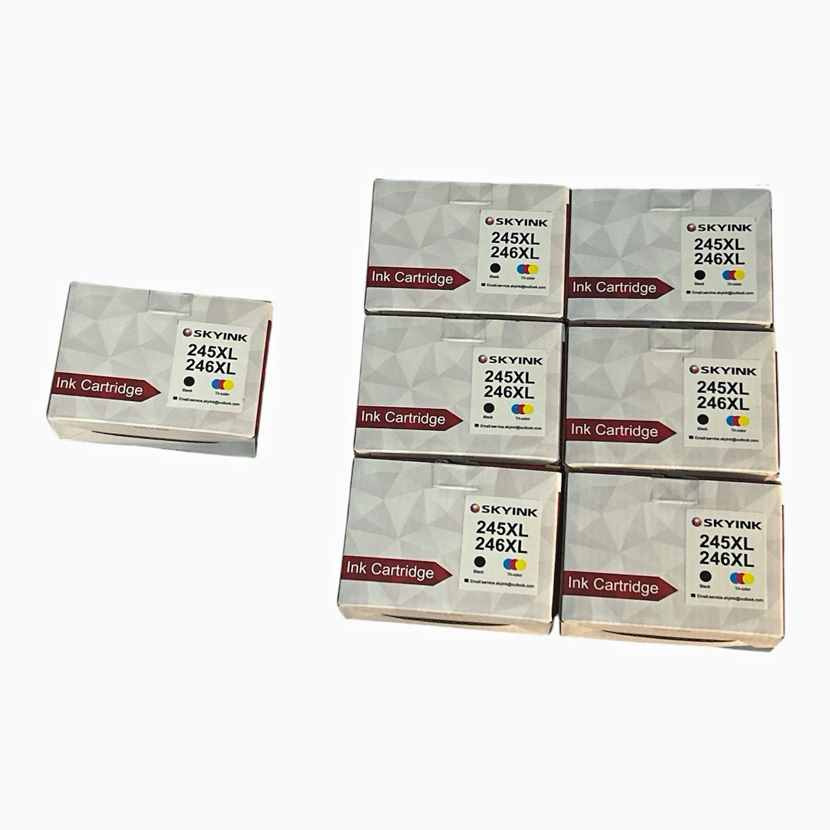 SKYINK 245XL/246XL Compatible Ink Cartridges for Canon BK/C/M/Y Inkjet