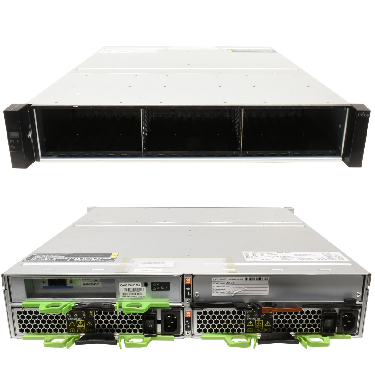 Fujitsu ETERNUS Storage JX40 S2 ETJEADU 24x 2.5" SFF 12G Controller 2x PSU