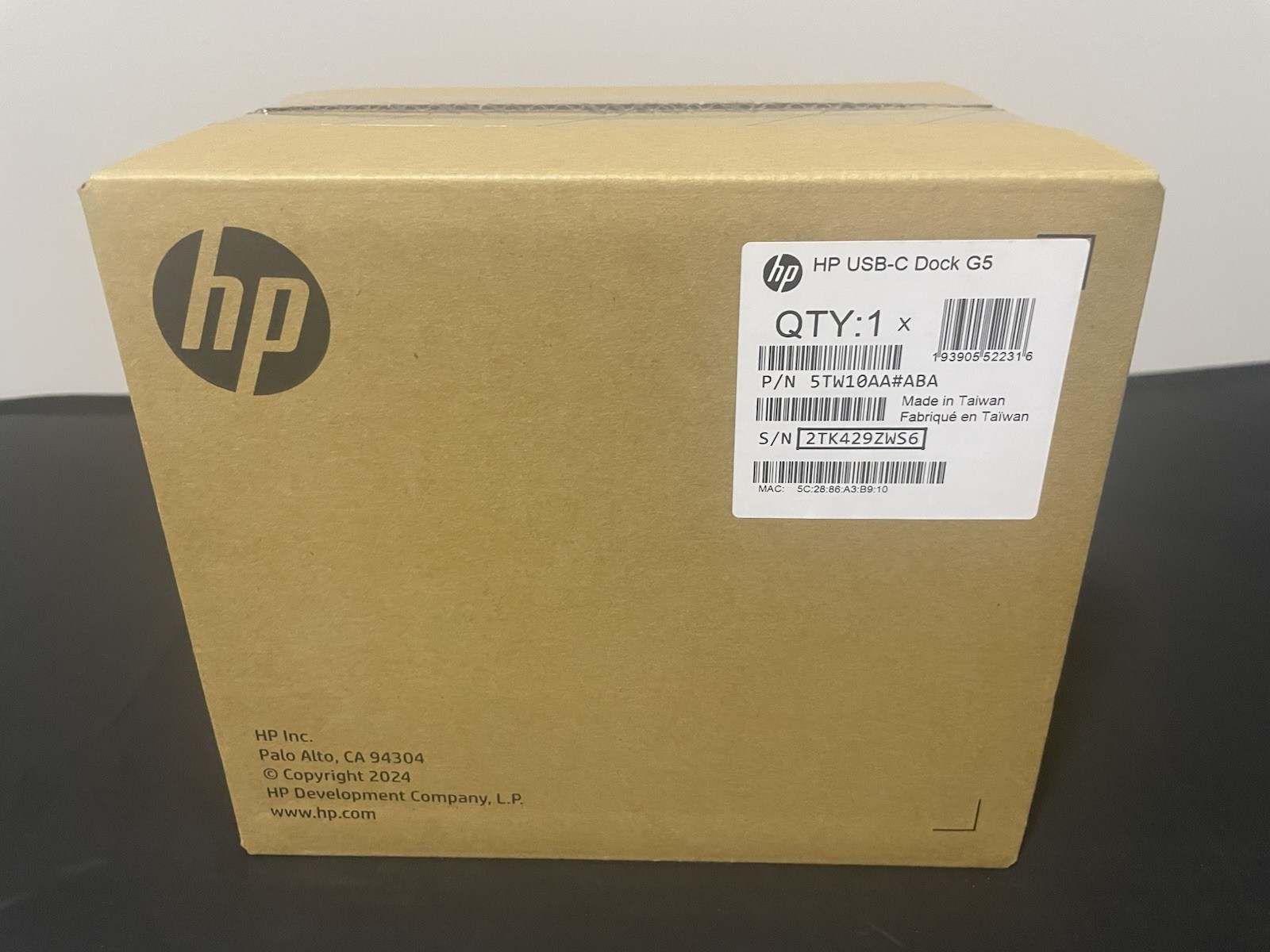 HP USB-C Dock G5 5TW10AA#ABA USB-C Docking Station Brand New Sealed