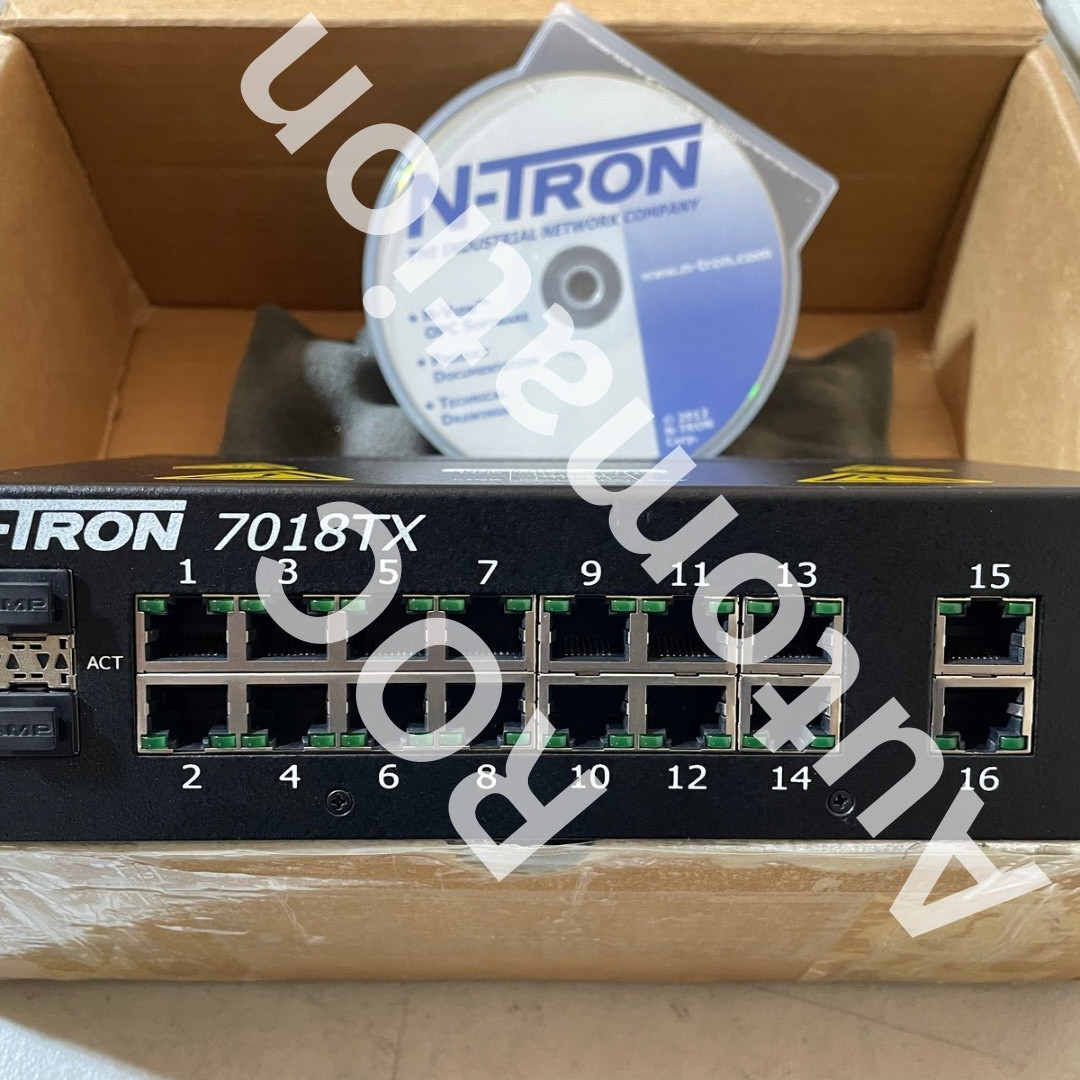 Red Lion N-Tron 7018TX Managed Industrial Ethernet Switch 18-Port NOS New Open B
