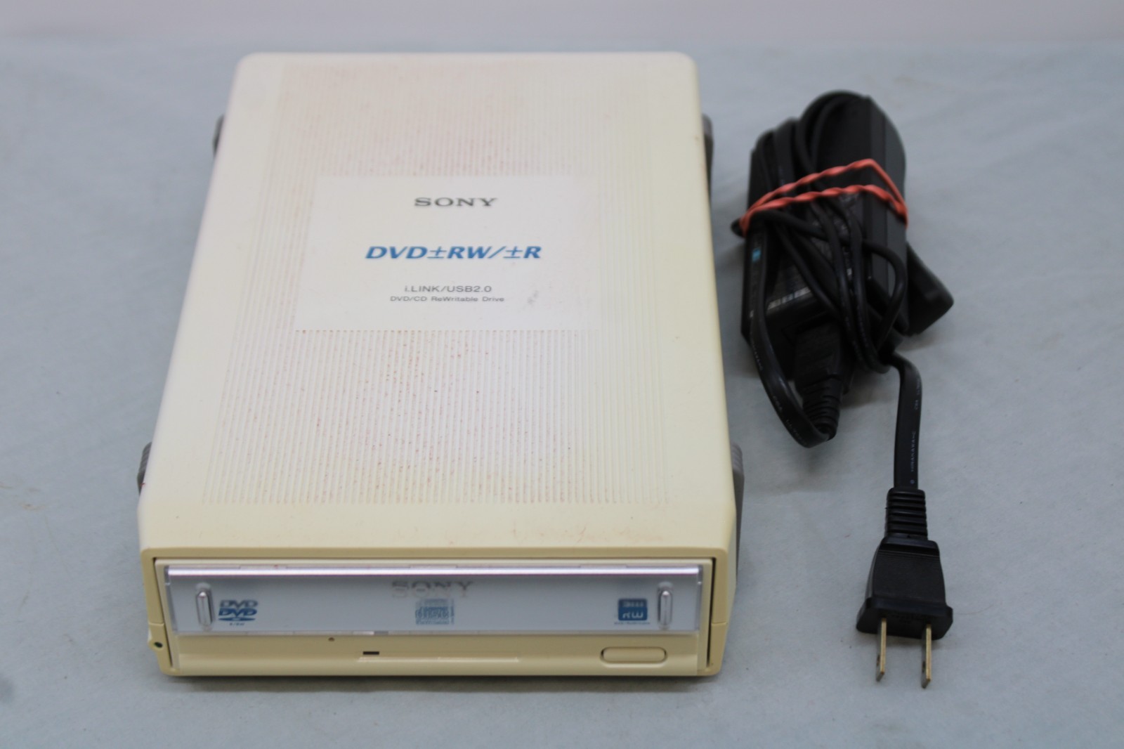 Sony DRX-510UL DVD-RW DVD-R External Drive &OEM Power Supply TESTED 