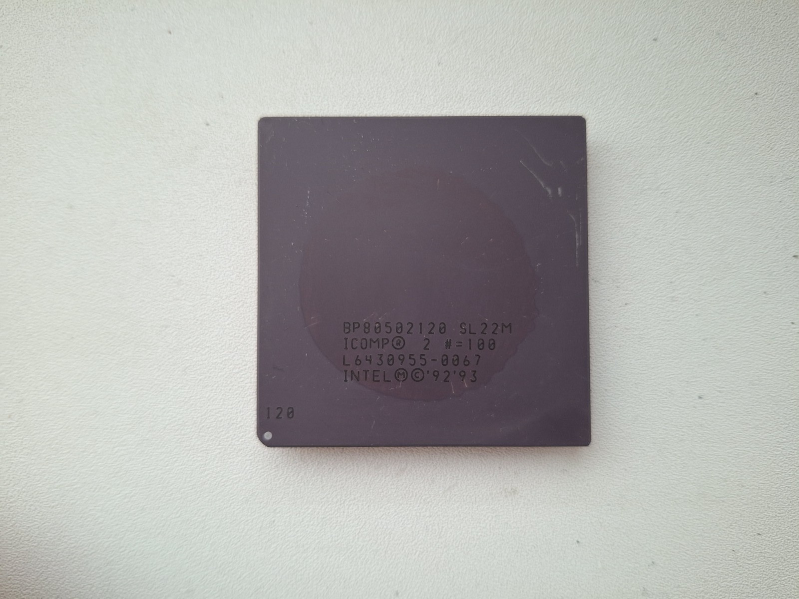 Intel Pentium 120 BP80502120 SL22M very rare spec Pentium 120 vintage CPU GOLD