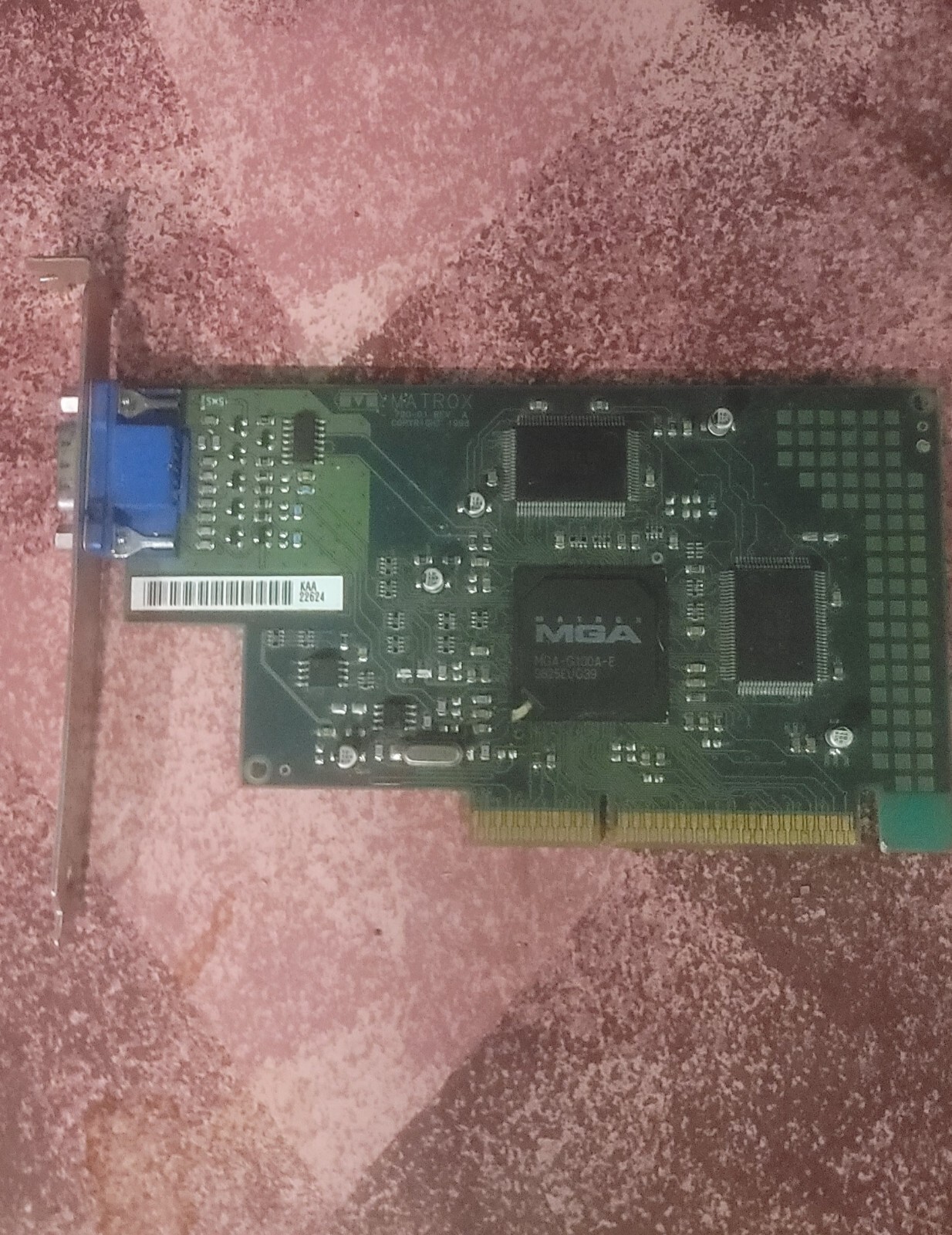 MATROX HP 790-01 rev A G100A/4/HP 5064-6048 VGA video card AGP