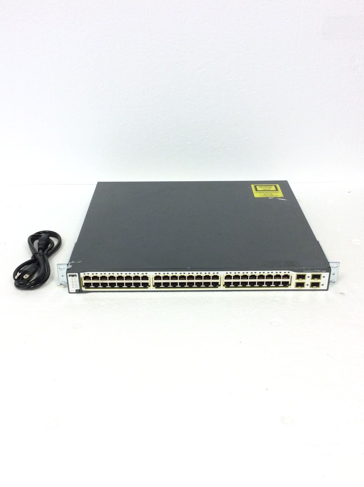 Cisco Catalyst 3750G Series 48-Port Network Switch WS-C3750G-48TS w/ Rack Ears