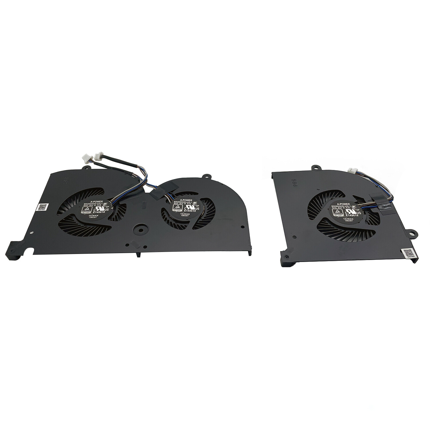 For MSI GS75 Stealth P75 Creator MS-17G1 MS-17G2 CPU & GPU Cooling Fan 5V NEW