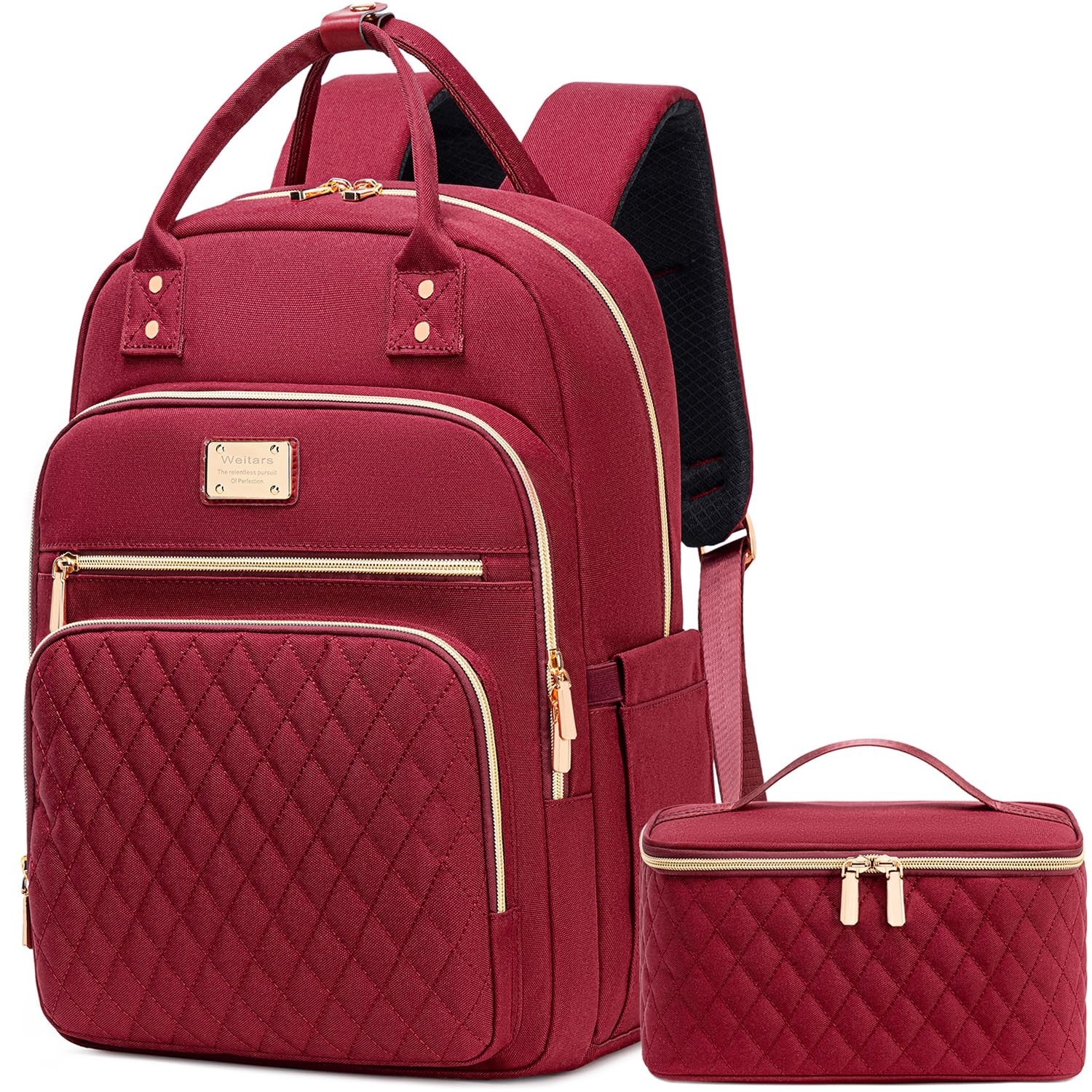 Weitars Lunch Backpack for Women,15.6 Inch Laptop Backpacks Travel Backpack f...
