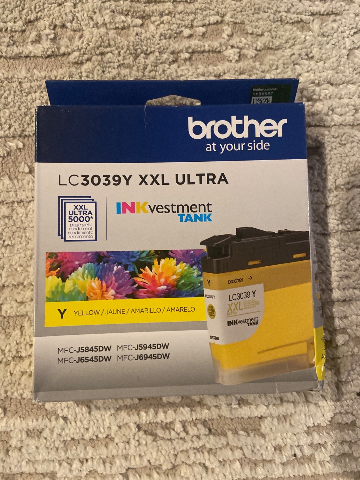 Brother LC3039Y XXL Ultra INKvestment Yellow tank Exp 1/2022 New Sealed