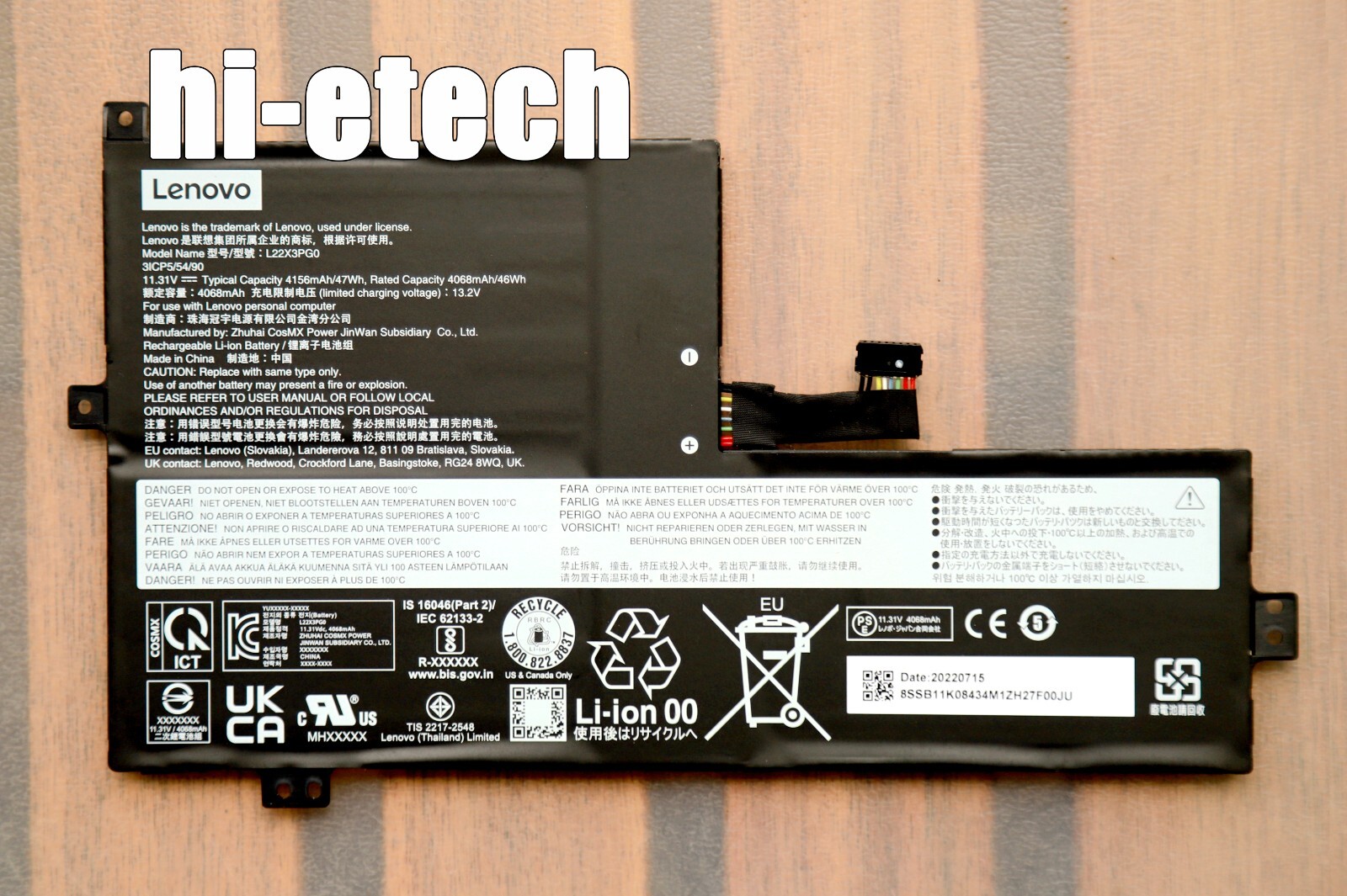 Genuine L22B3PG0 L22X3PG0 L22C3PG0 L22M3PG0 for Lenovo 100e Chromebook Gen 3