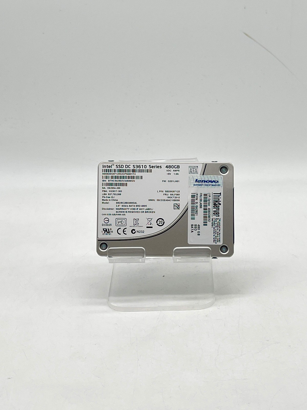 Intel Lenovo S3610 SSDSC2BX480G4L 480GB 2.5" SATA SSD - Read