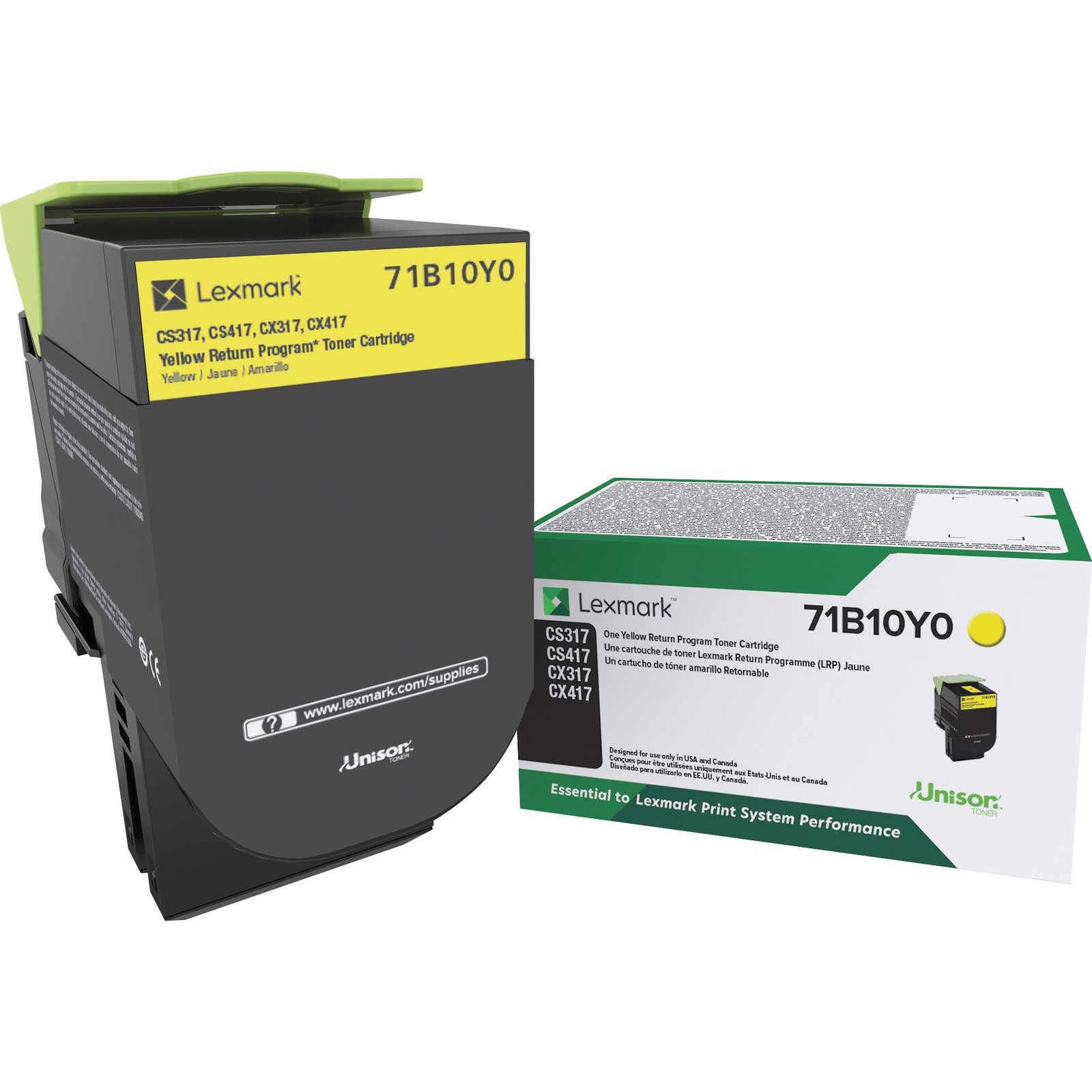 Lexmark Original Toner Cartridge - Yellow (71B10Y0)